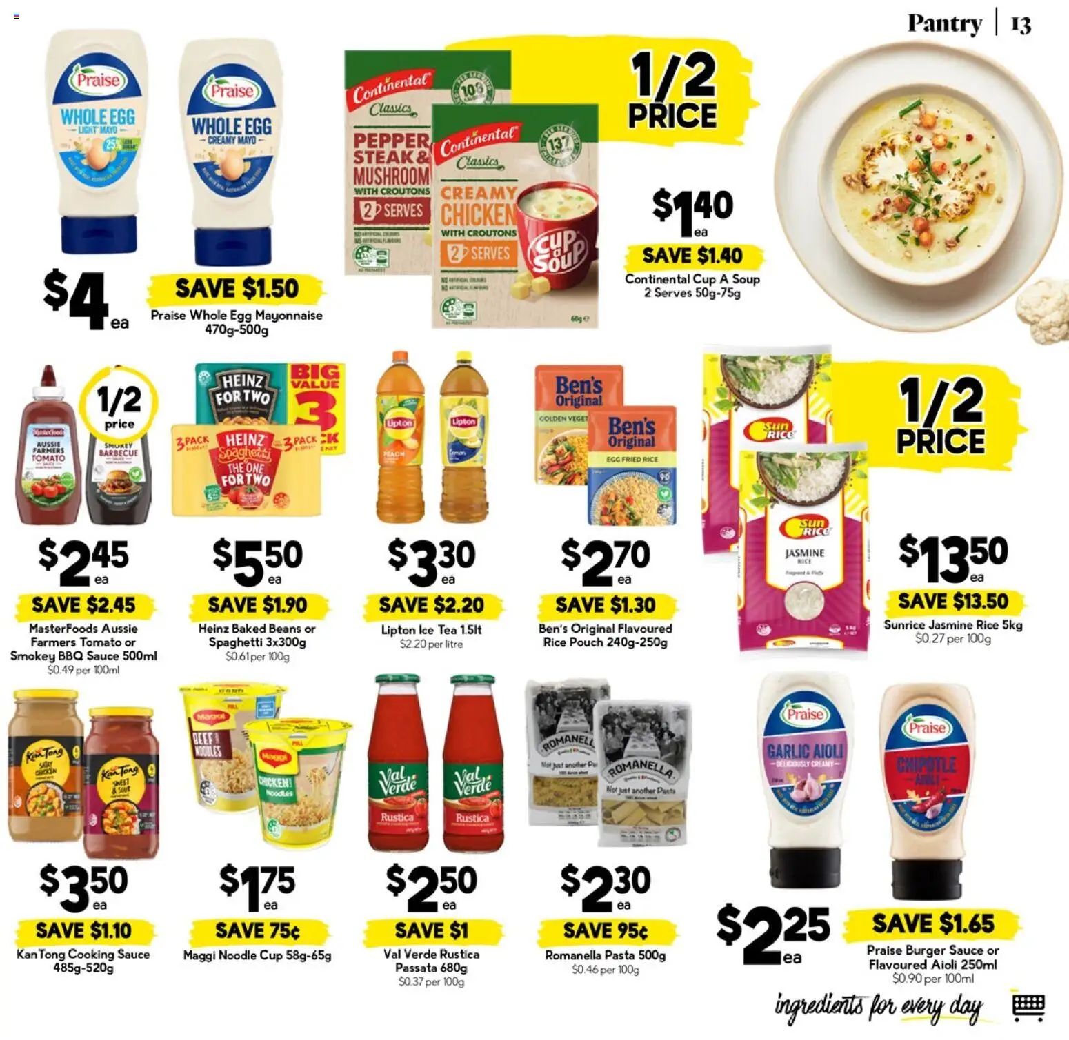 Drakes catalogue - valid from 22.04.2026 | Page: 13 | Products: Rice, Tea, Pasta, Mayonnaise