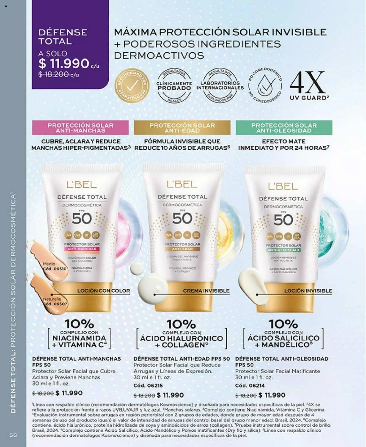 Catálogo L'Bel Campaña 1 │ válido desde el 01.01.2026 | Página: 50 | Productos: Loción, Protector solar, Arroz, Crema