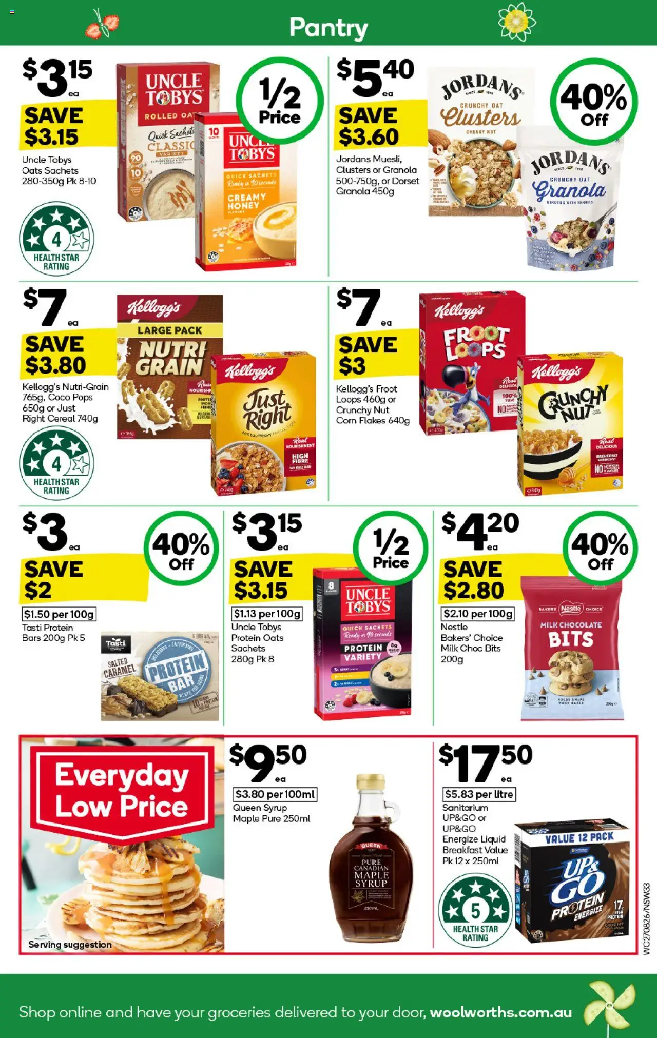 Woolworths catalogue - valid from 27.08.2025 | Page: 33 | Products: Milk, Granola, Honey, Oats