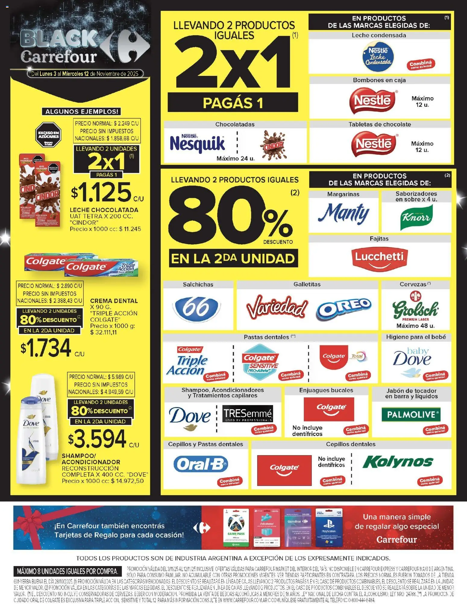 Carrefour Market catálogo - Corrientes │ válido desde el 03.11.2025 | Página: 3 | Productos: Teléfono, Galletitas, Bombones, Leche