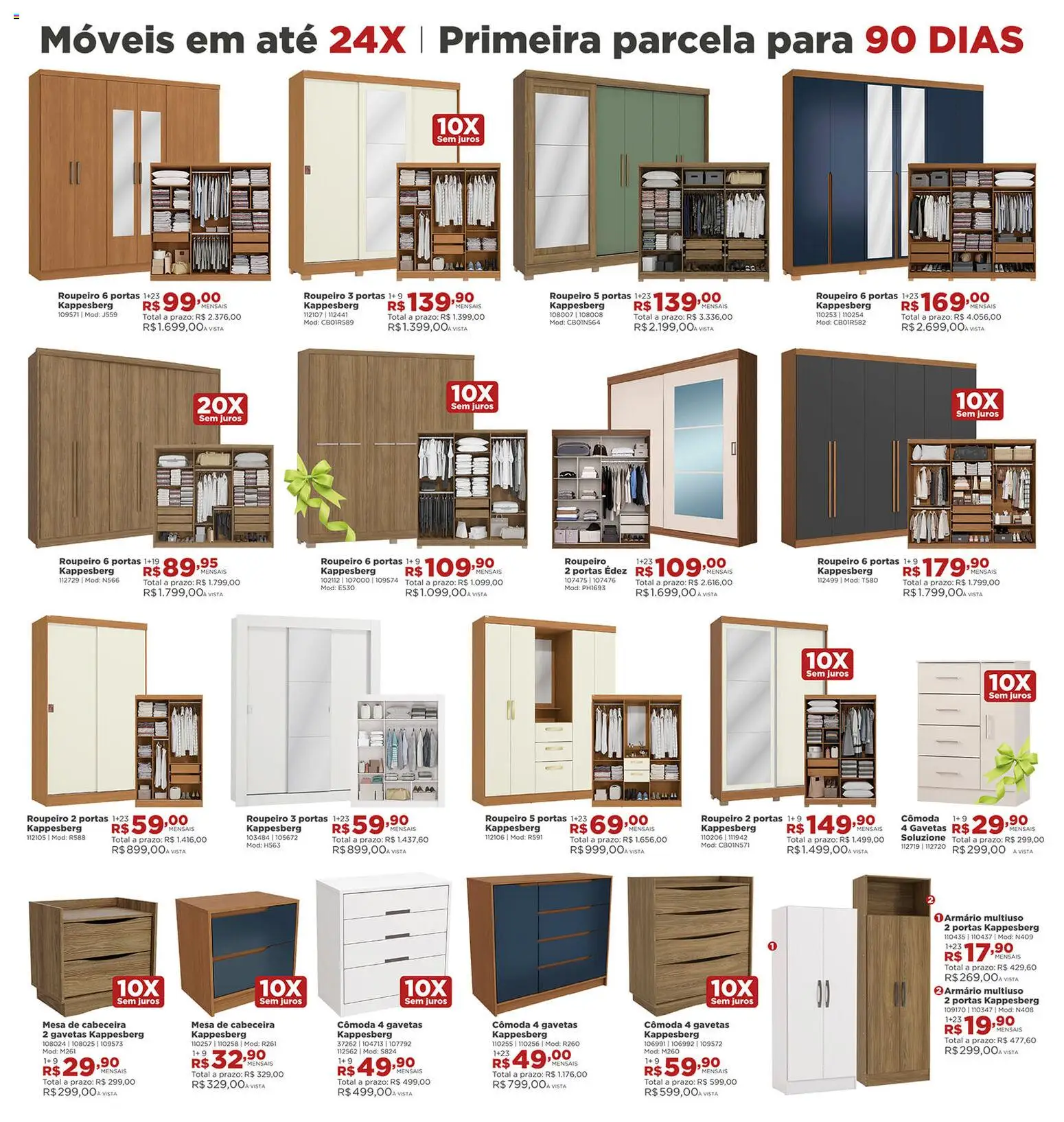Lojas Solar Folheto - válido de 01.12.2025 | Página: 9 | Produtos: Cômoda, Mesa de cabeceira, Mesa, Armário