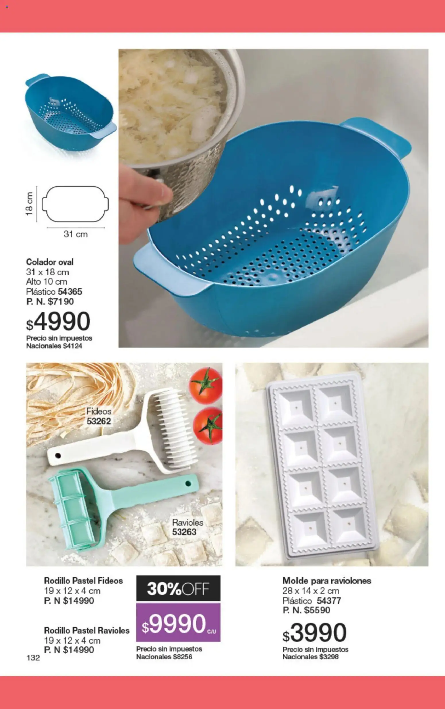 Gigot - CAMPAÑA 03 │ válido desde el 01.03.2026 | Página: 132 | Productos: Molde, Colador, Ravioles, Fideos