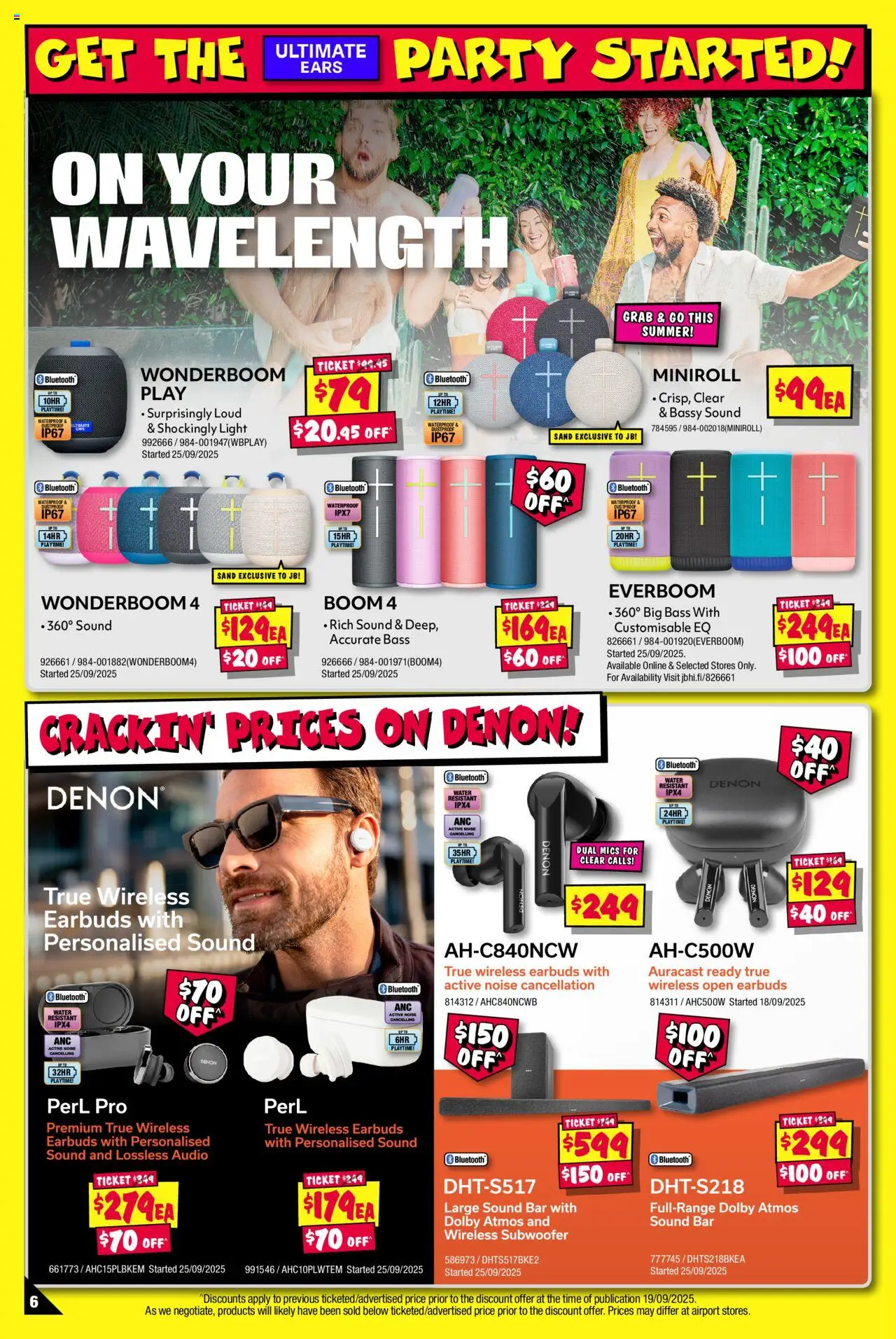 JB Hi-Fi catalogue - valid from 02.10.2025 | Page: 6 | Products: Light, Water, Audio