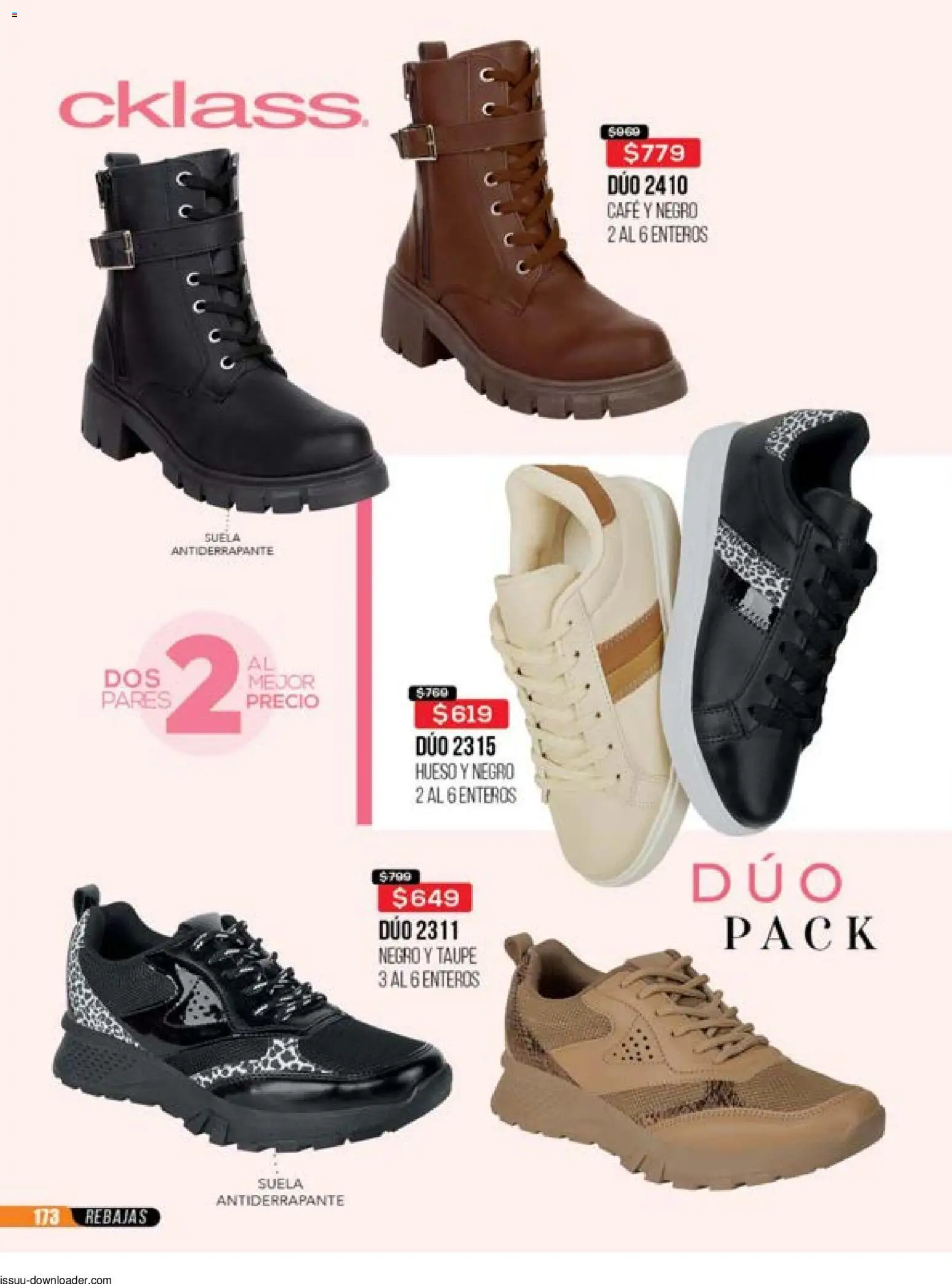Nuevas ofertas de Cklass válidas en toda la República Mexicana desde el 31.10.2025. ¡Encuentra las mejores ofertas en Cklass catálogo Súper Rebajas Calzado! | Página: 174