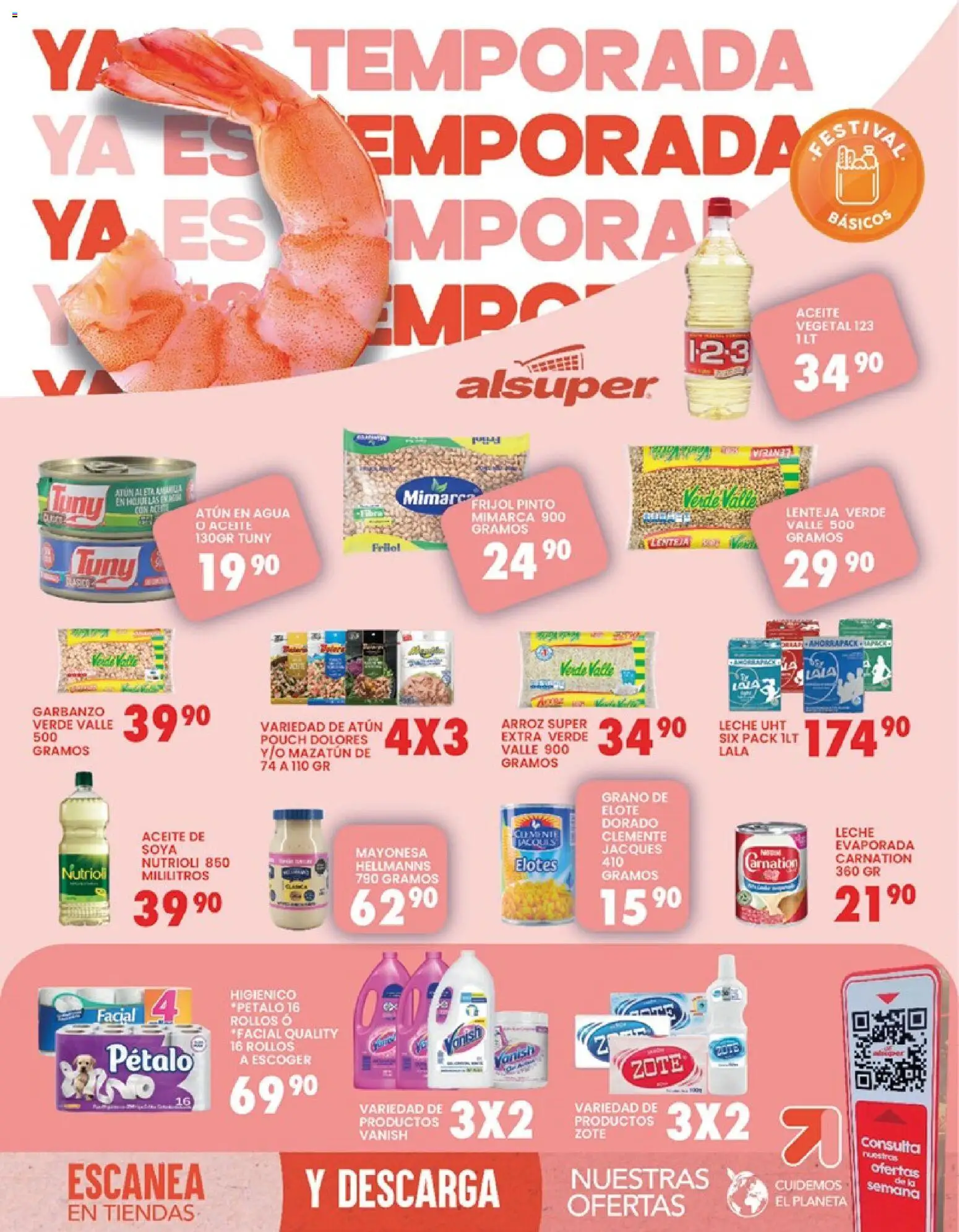 Nuevas ofertas de Alsuper válidas en toda la República Mexicana desde el 06.03.2026. ¡Encuentra las mejores ofertas en Alsuper folleto! | Página: 8 | Productos: Leche, Aceite, Arroz, Hojuelas