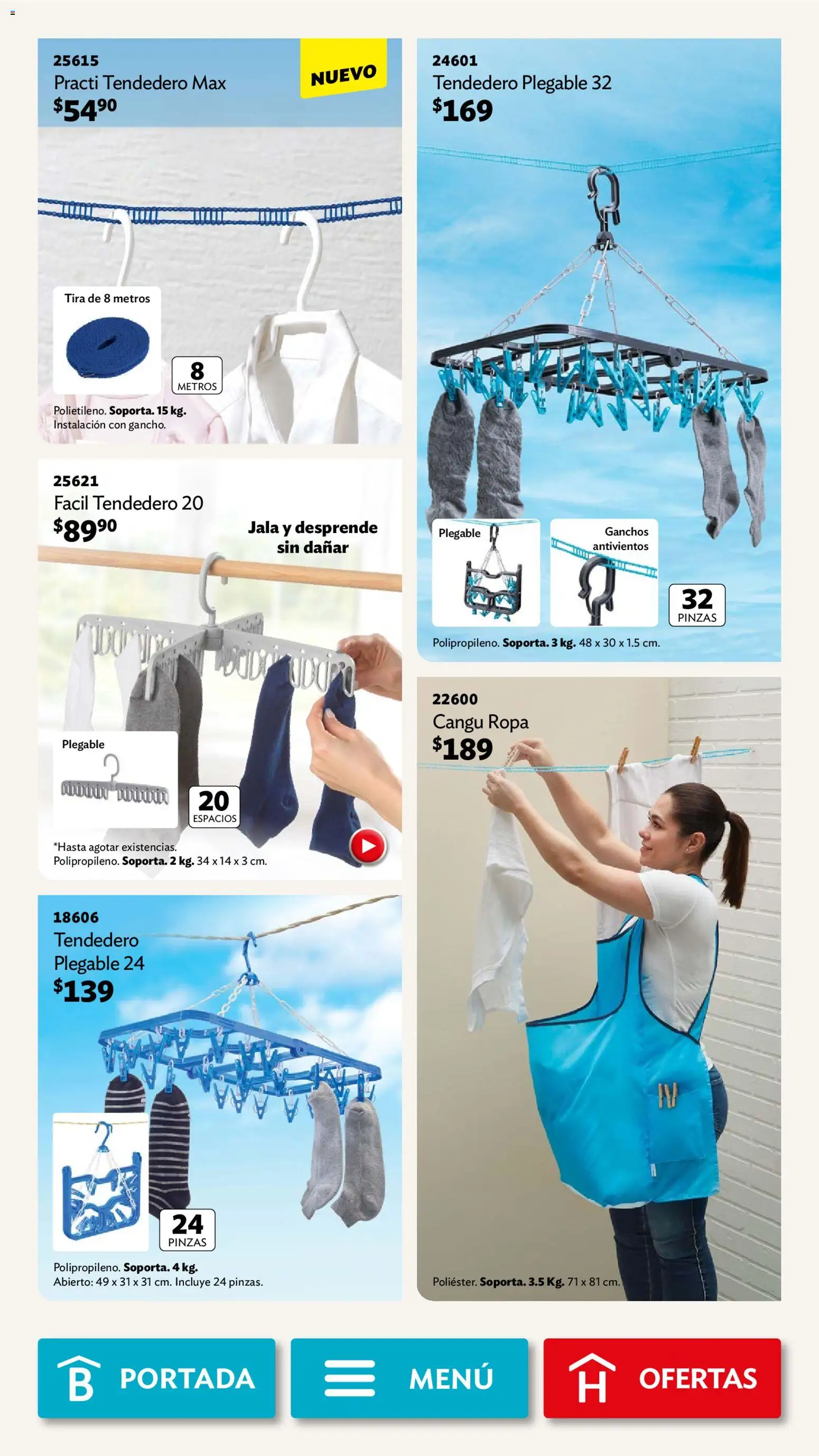 Nuevas ofertas de Betterware válidas en toda la República Mexicana desde el 02.02.2026. ¡Encuentra las mejores ofertas en Betterware campaña 2 2026! | Página: 100 | Productos: Ropa, Tendedero