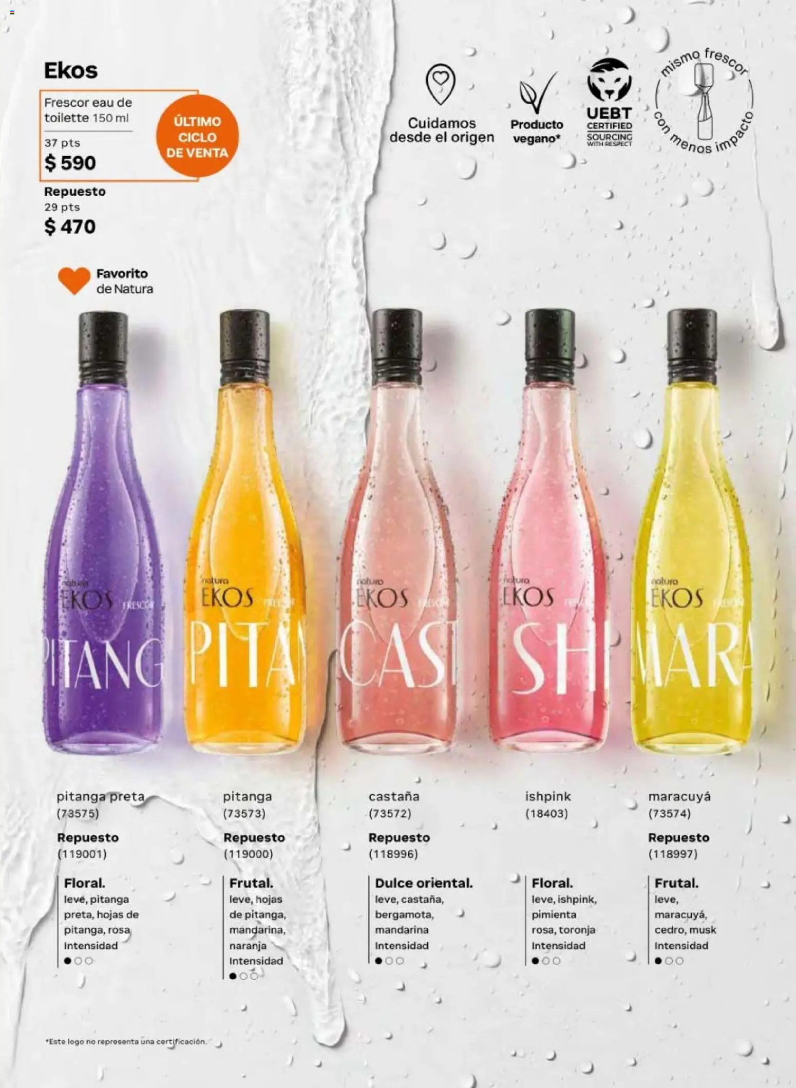 Nuevas ofertas de Natura válidas en toda la República Mexicana desde el 24.04.2026. ¡Encuentra las mejores ofertas en Natura campaña 7 2026! | Página: 45 | Productos: Pimienta, Toronja, Eau de toilette