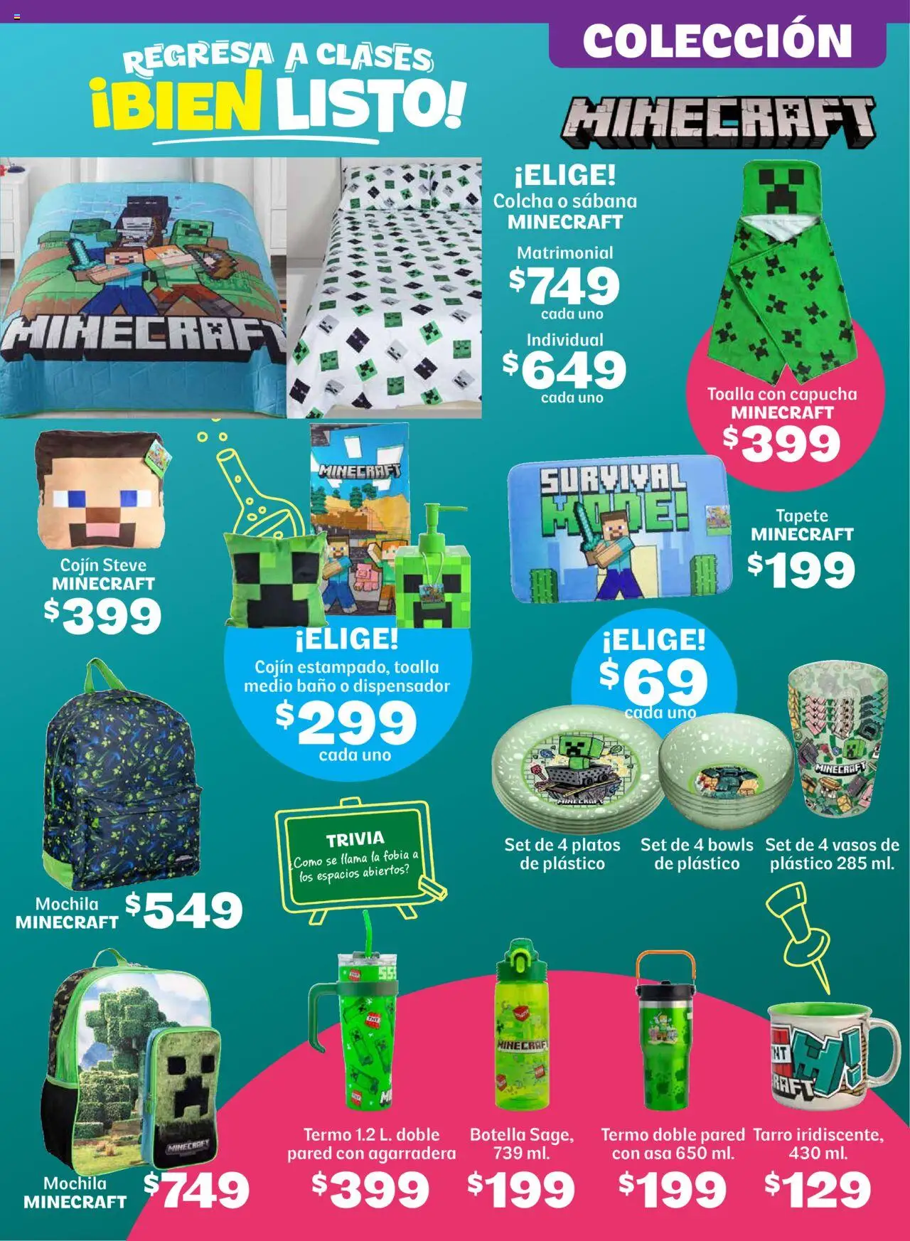 Nuevas ofertas de Soriana válidas en toda la República Mexicana desde el 14.08.2025. ¡Encuentra las mejores ofertas en Soriana - Regresa a clases bien listo Súper Nacional! | Página: 32 | Productos: Toalla, Vasos, Tapete, Termo