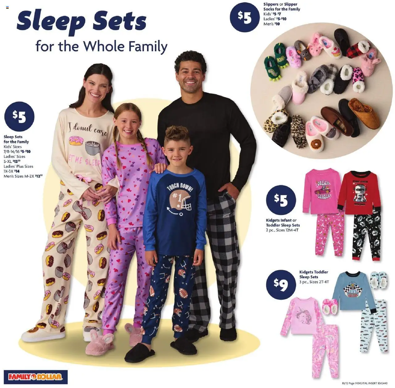 Family Dollar Weekly Ad - valid from 12.10.2025 | Page: 5 | Products: Socks, Slippers, Pc