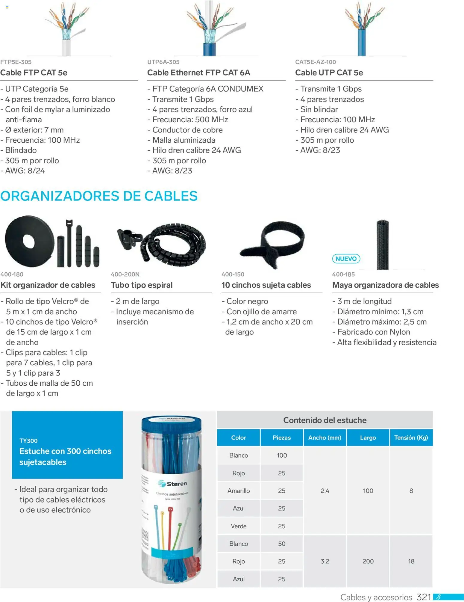 Nuevas ofertas de Steren válidas en toda la República Mexicana desde el 01.01.2026. ¡Encuentra las mejores ofertas en Steren catálogo! | Página: 333 | Productos: Estuche, Cable, Organizador, Malla