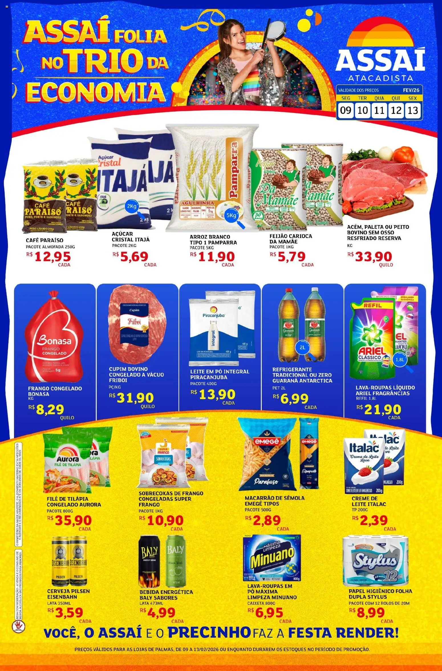 Assaí Atacadista Folheto - válido de 09.02.2026 | Página: 1