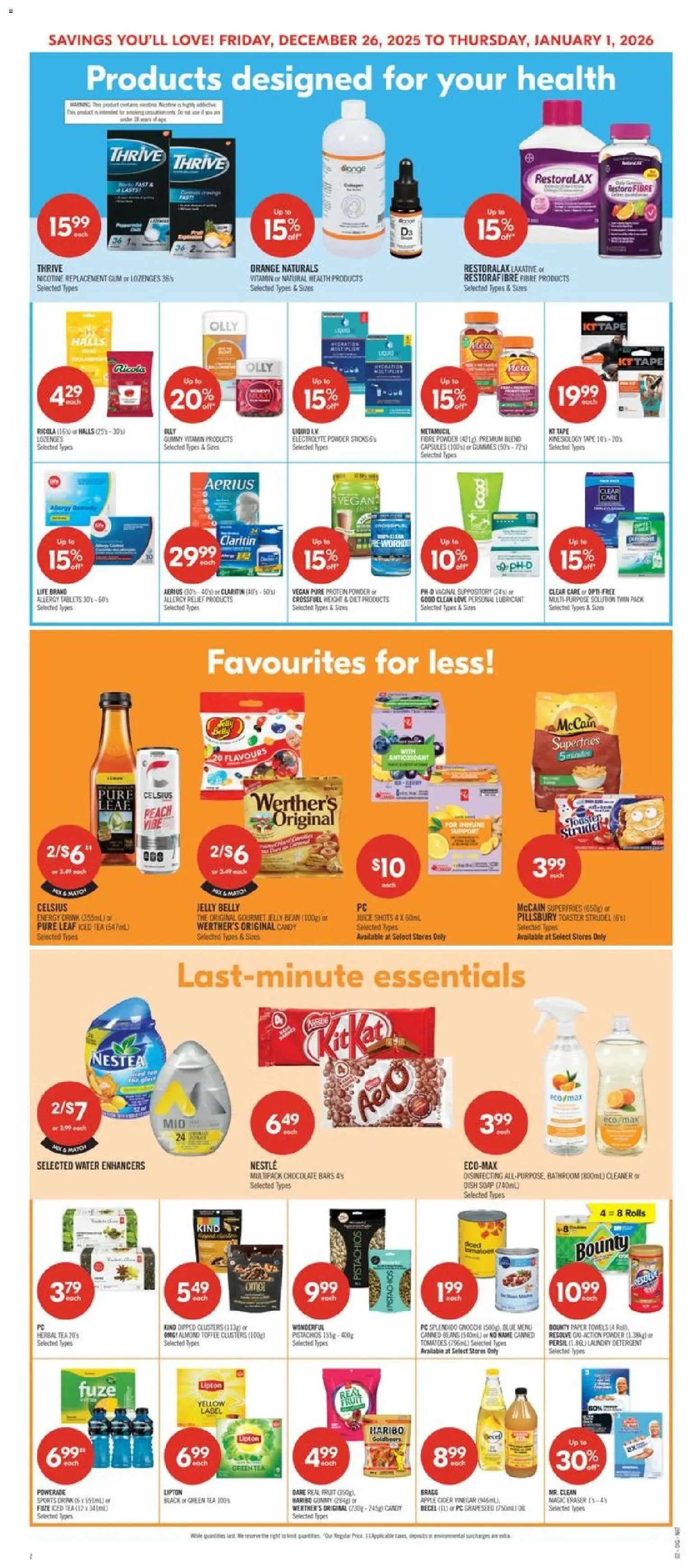 Shoppers flyer valid from 26.12.2025 | Page: 13 | Products: Toaster, Powder, Soap, Chocolate