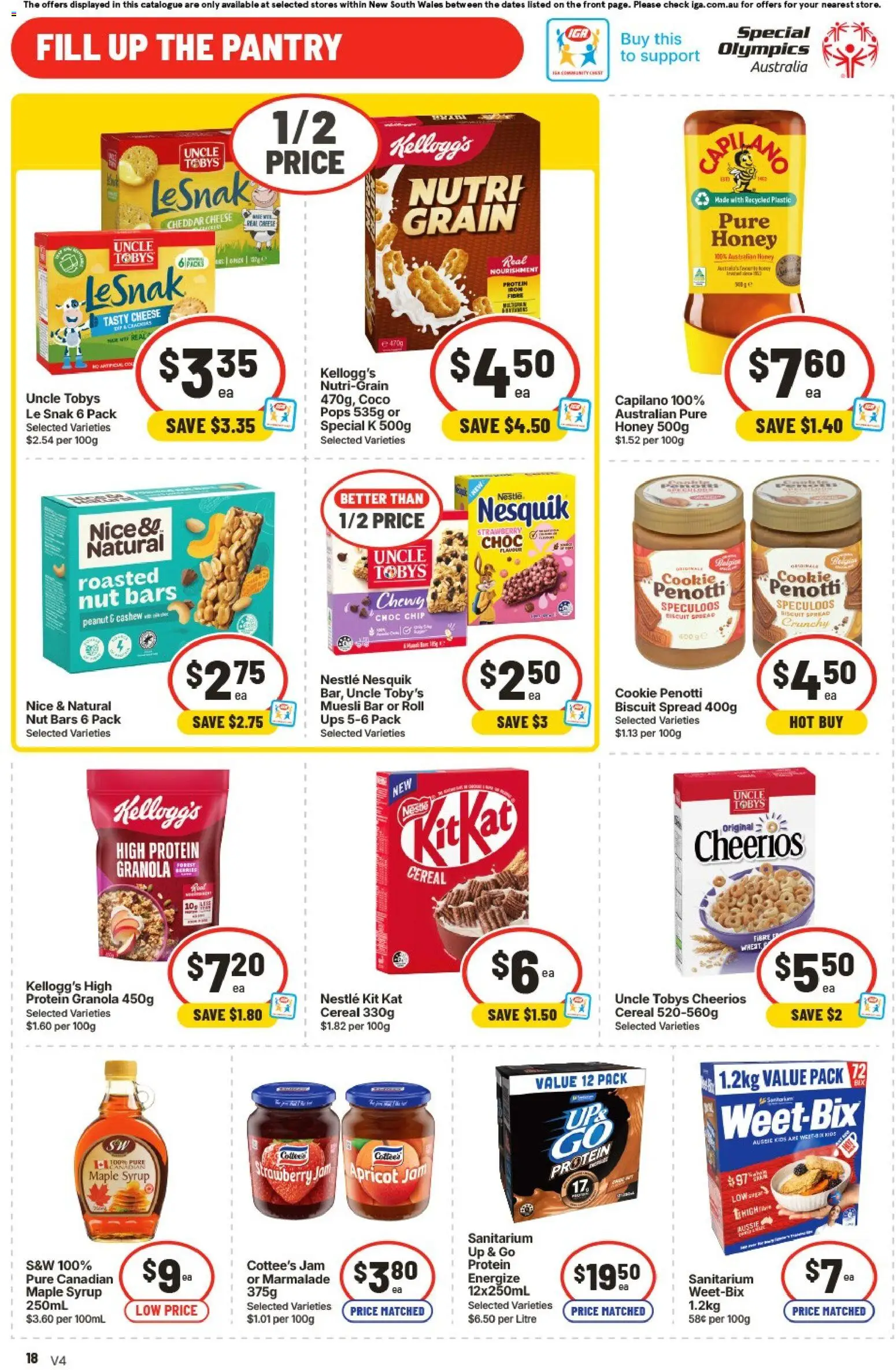 IGA catalogue - valid from 29.04.2026 | Page: 18 | Products: Granola, Cereal, Up & go, UPS