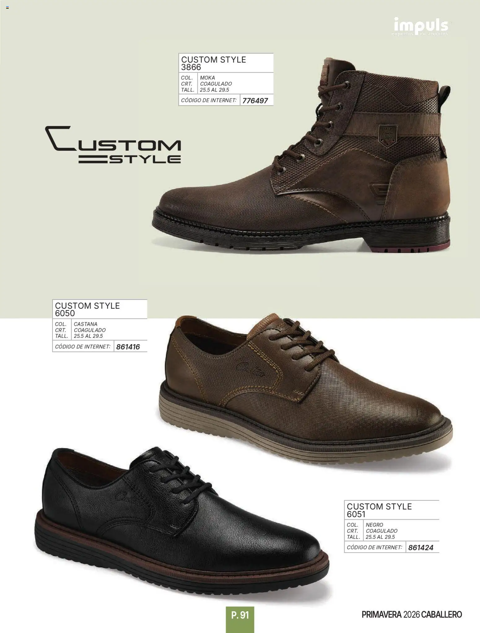 Nuevas ofertas de Impuls válidas en toda la República Mexicana desde el 01.01.2026. ¡Encuentra las mejores ofertas en Impuls catálogo Caballero! | Página: 93 | Productos: Zapatos