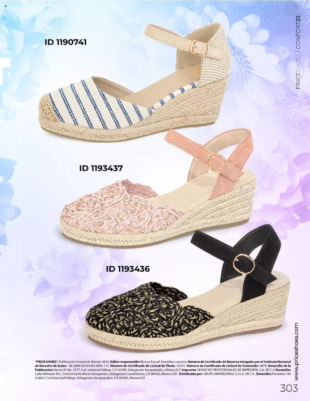 Nuevas ofertas de Price Shoes válidas en toda la República Mexicana desde el 10.02.2025. ¡Encuentra las mejores ofertas en Price Shoes catálogo Confort! | Página: 303