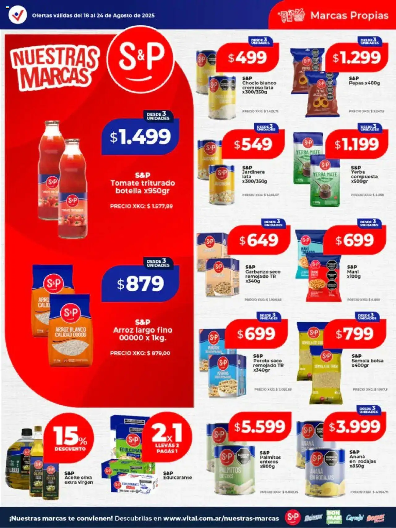 Vital - Ofertas - Abasto │ válido desde el 18.08.2025 | Página: 20 | Productos: Mate, Choclo, Yerba, Aceite