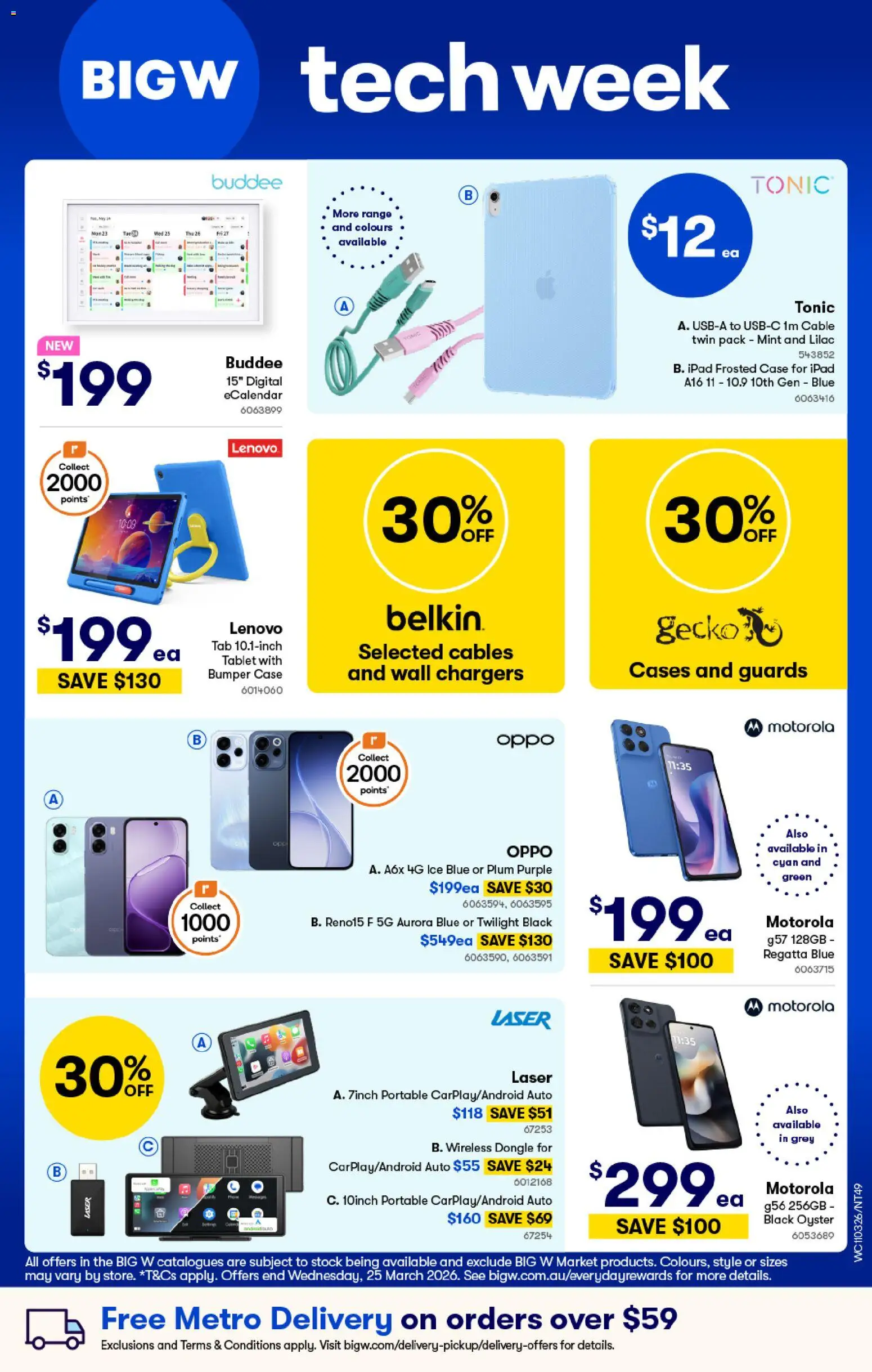 Woolworths catalogue - valid from 11.03.2026 | Page: 49 | Products: Tablet, Cable, Case, Portable