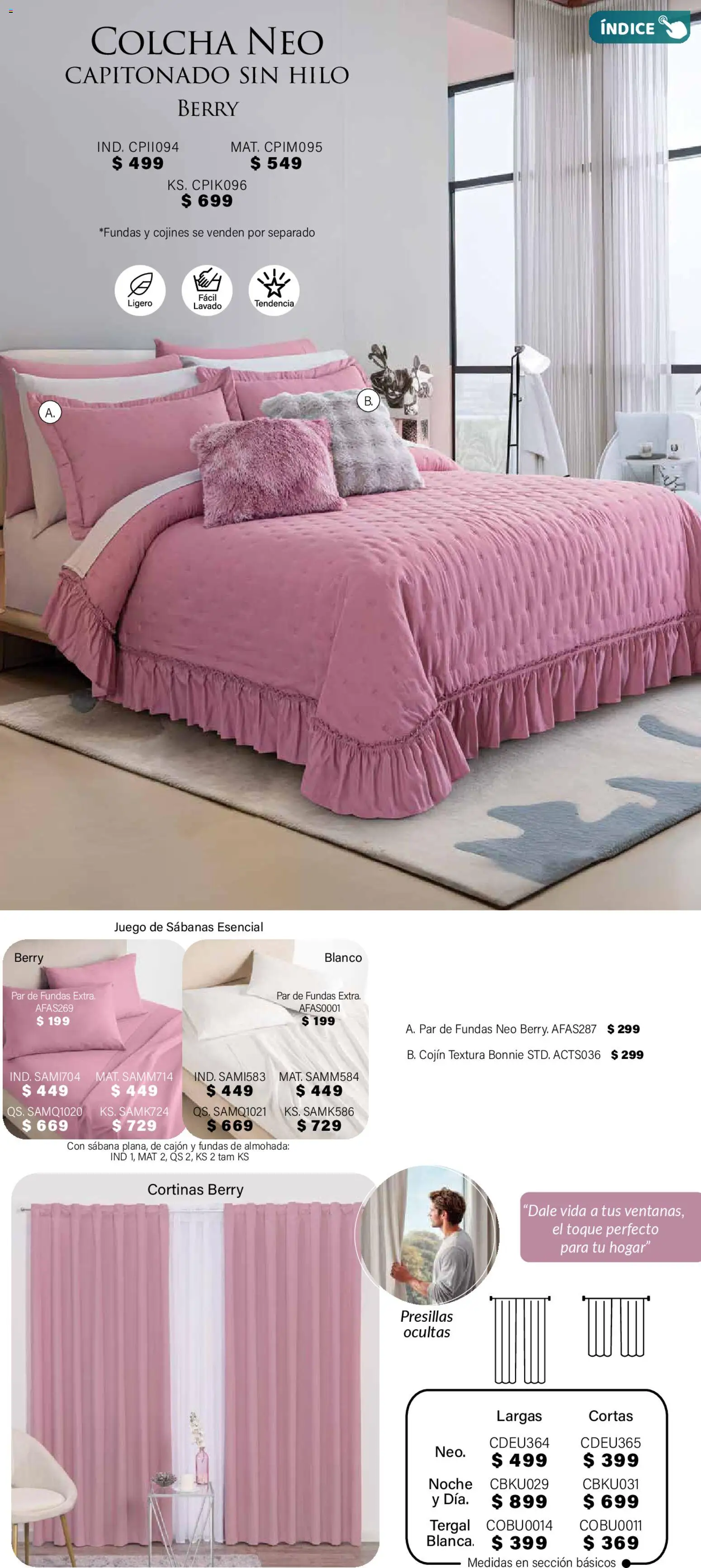 Nuevas ofertas de Colchas Concord válidas en toda la República Mexicana desde el 01.11.2025. ¡Encuentra las mejores ofertas en Colchas Concord Buen Fin! | Página: 61 | Productos: Juego, Almohada, Sabanas, Cortinas