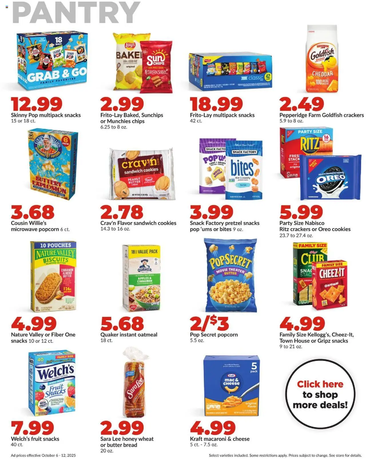 HyVee Weekly Ad - valid from 06.10.2025 | Page: 17 | Products: Bread, Microwave, Apples, Chips
