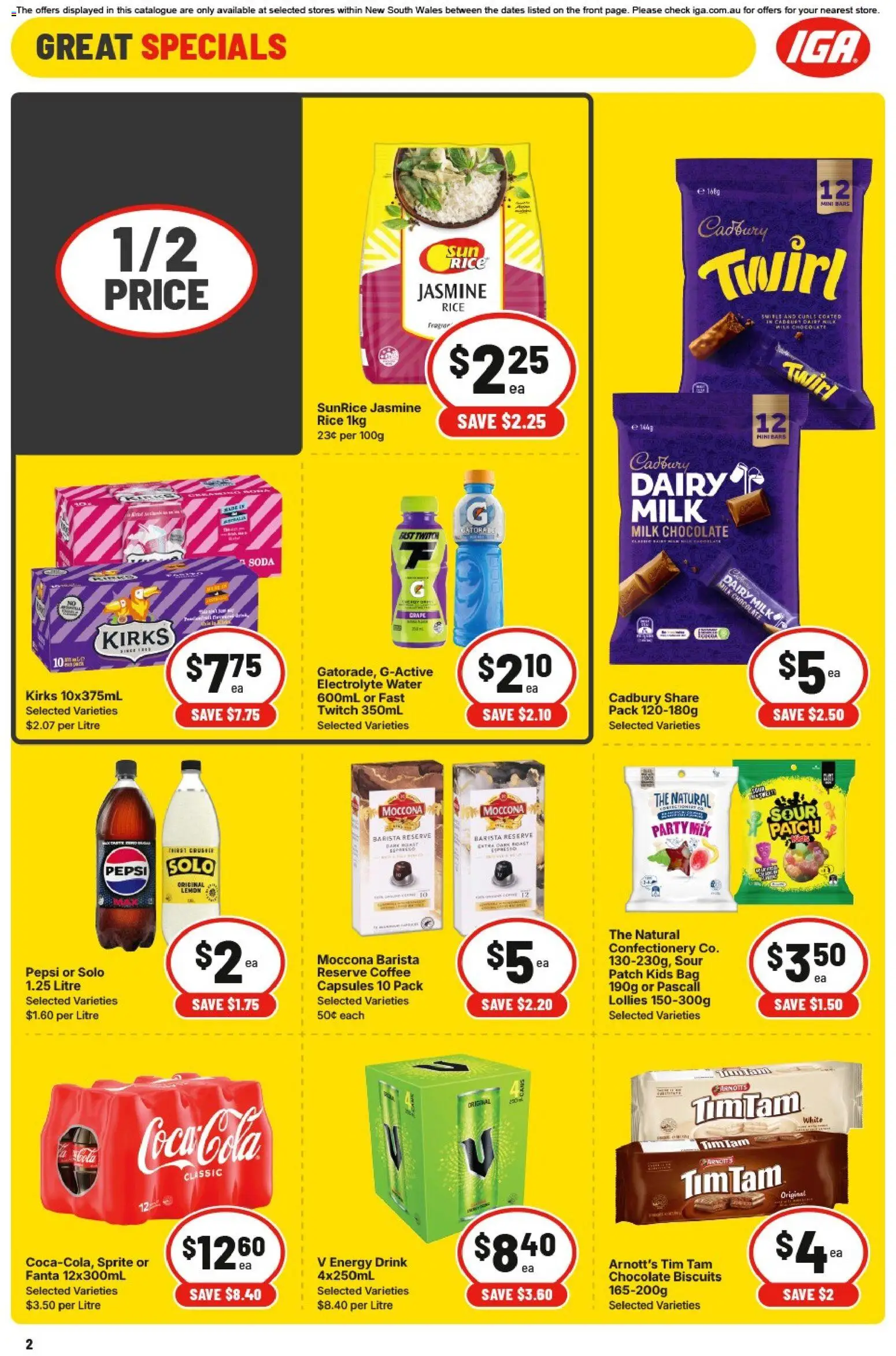 IGA catalogue - valid from 04.03.2026 | Page: 5 | Products: Light, Apples, Olive oil, Water