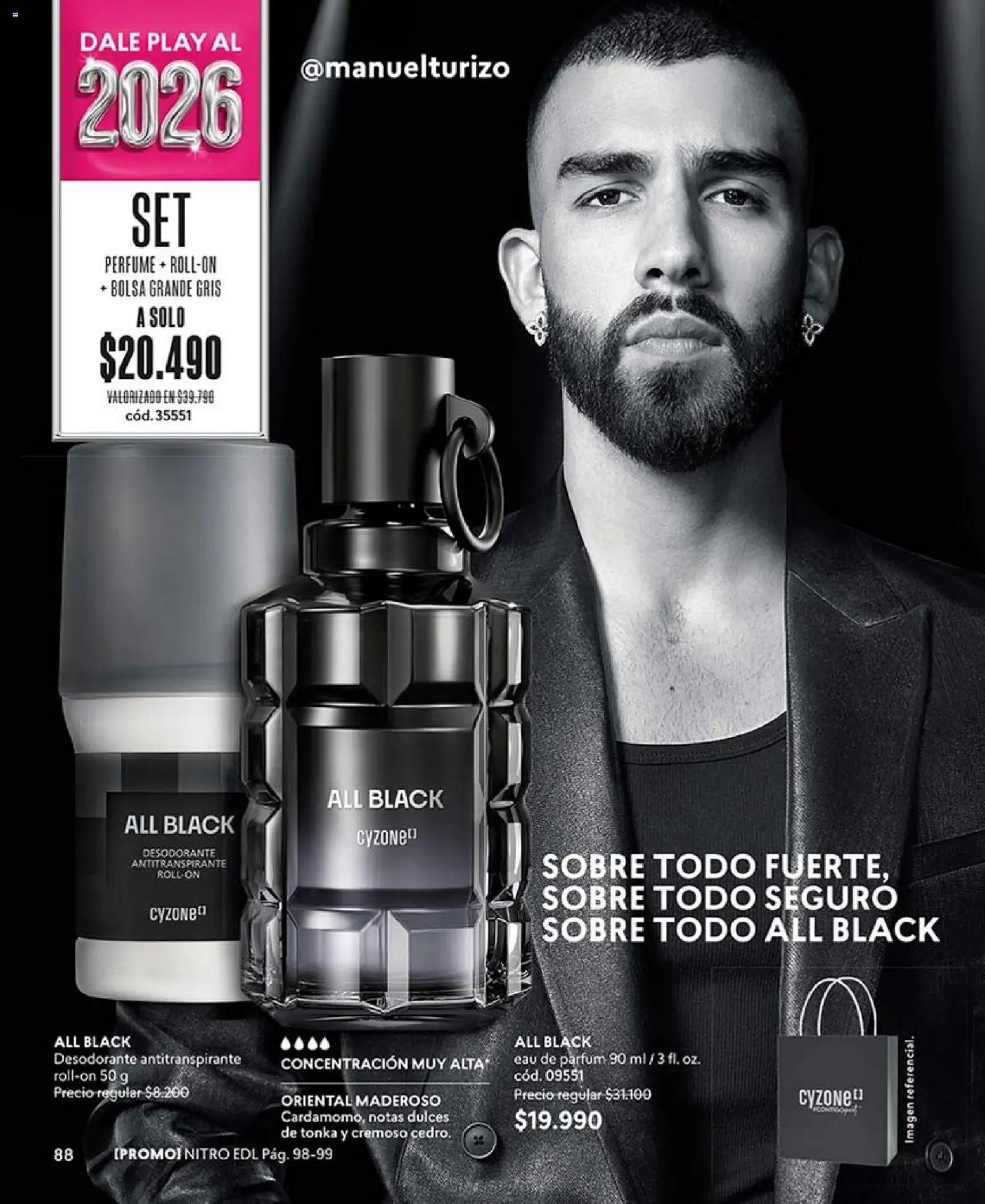 Catálogo CyZone Campaña 1 │ válido desde el 01.01.2026 | Página: 88 | Productos: Perfume, Desodorante, Antitranspirante, Sobre