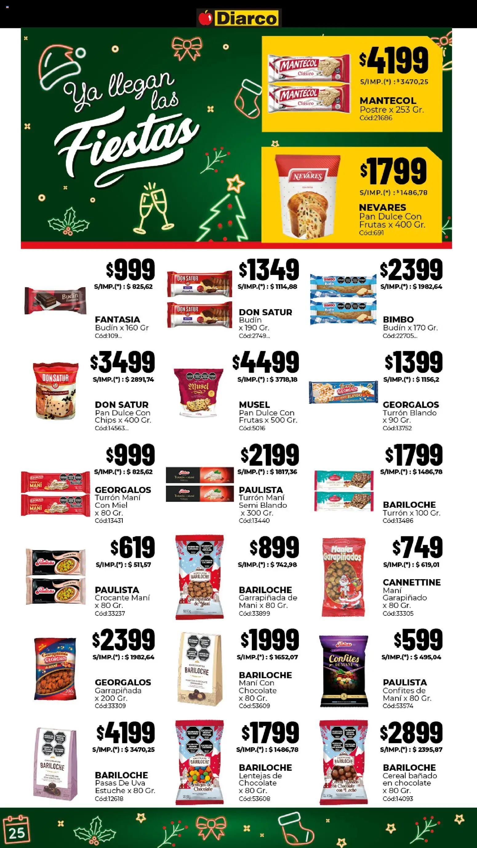 Diarco - Black Friday │ válido desde el 17.11.2025 | Página: 10 | Productos: Lentejas, Mani, Chocolate, Turrón