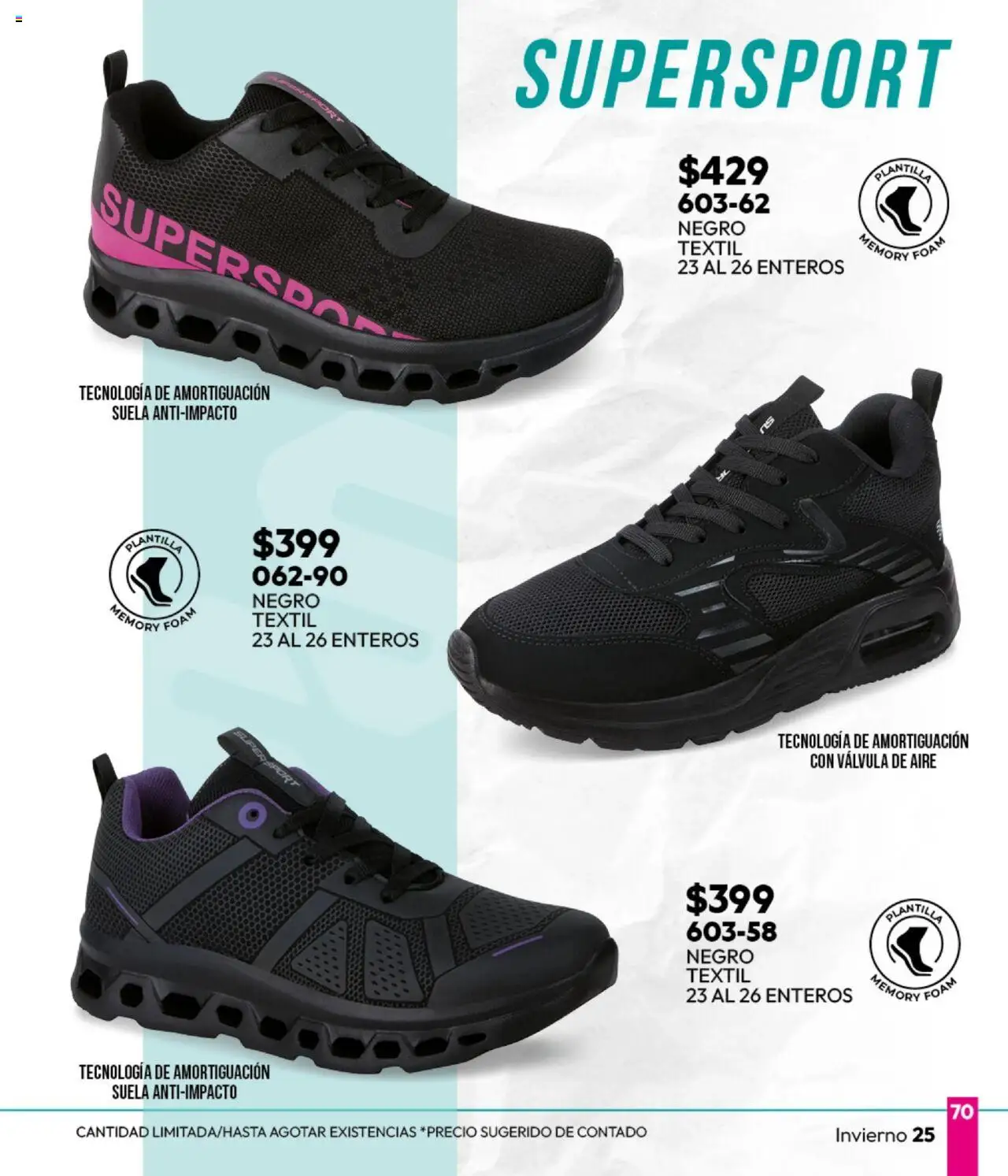Nuevas ofertas de Cklass válidas en toda la República Mexicana desde el 16.09.2025. ¡Encuentra las mejores ofertas en Cklass - Catálogo Invierno Sportbrands! | Página: 71 | Productos: Válvula