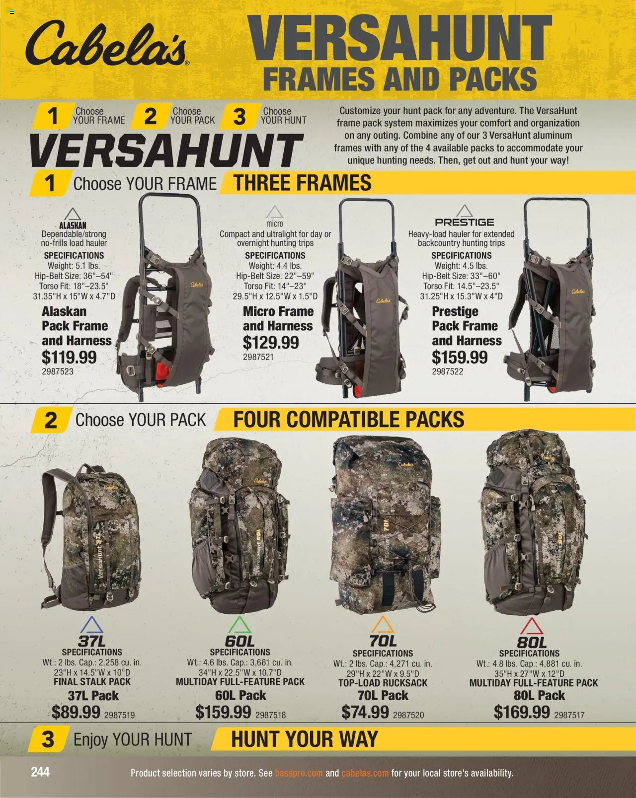 Cabela's Hunting Master 25 - valid from 11.08.2025 | Page: 244 | Products: Weight
