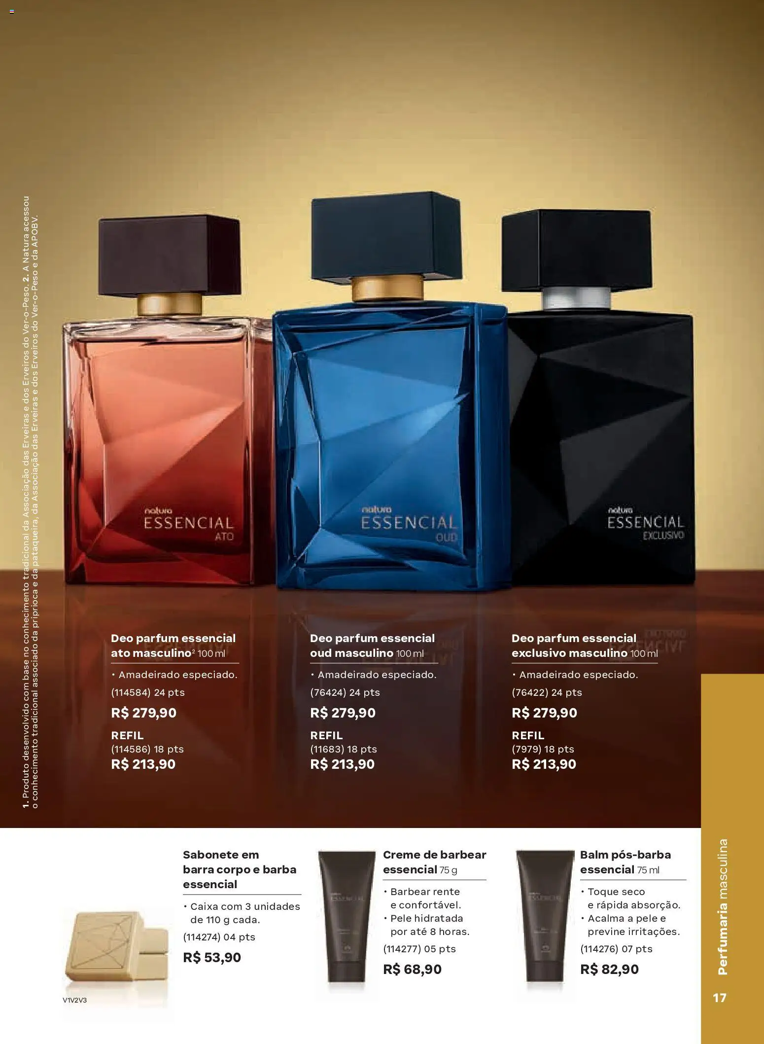 Natura Folheto - válido de 13.01.2026 | Página: 17 | Produtos: Caixa, Base, Creme, Creme de barbear