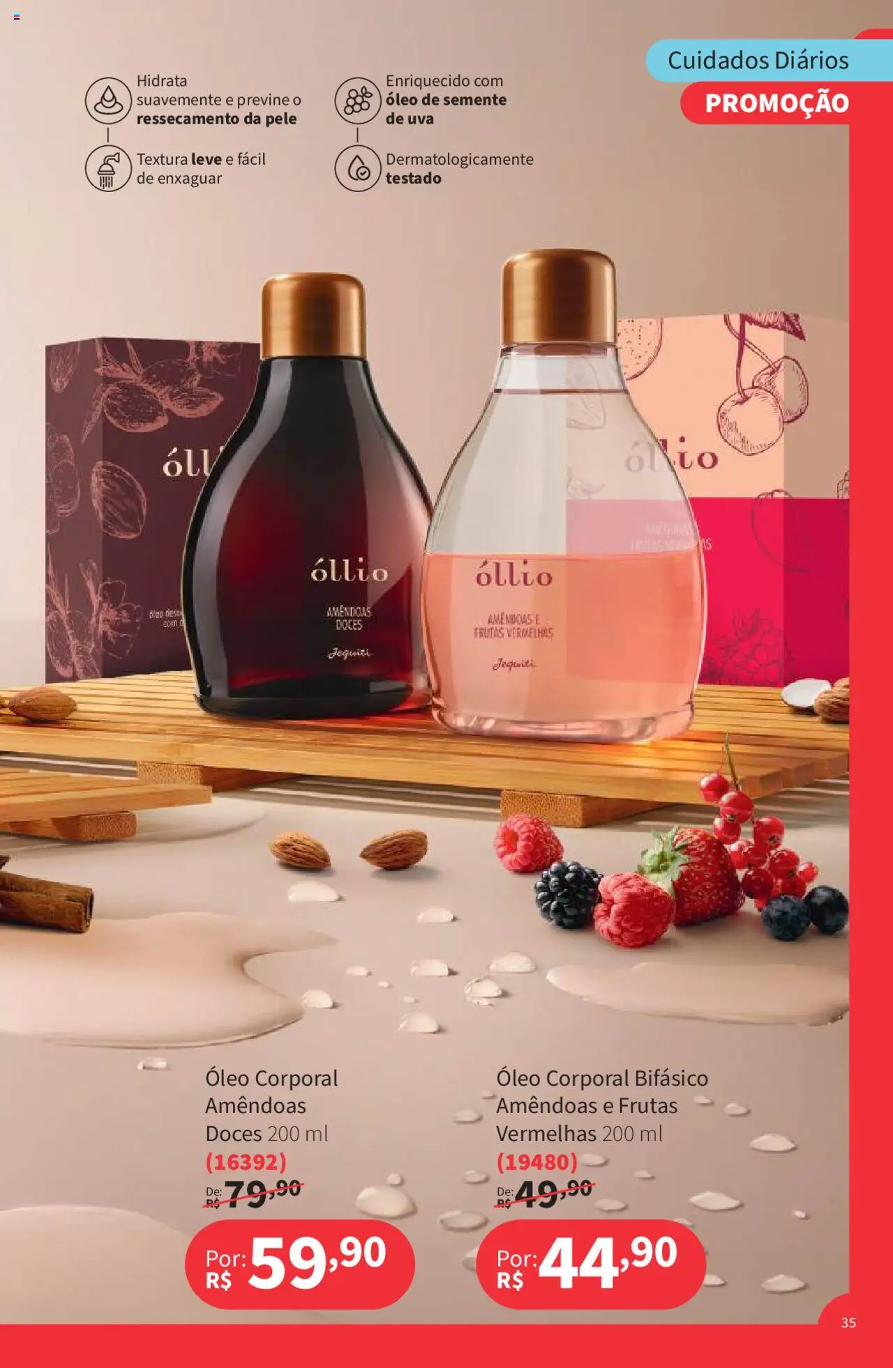 Jequiti Folheto - válido de 19.09.2025 | Página: 35 | Produtos: Óleo, Doces, Amêndoas