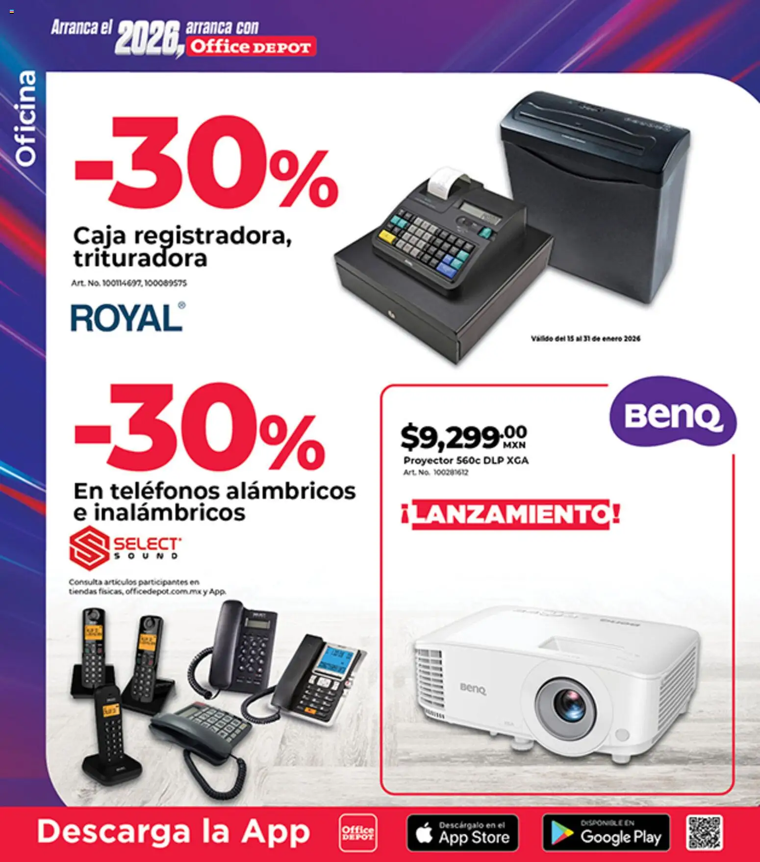 Nuevas ofertas de Office Depot válidas en toda la República Mexicana desde el 01.01.2026. ¡Encuentra las mejores ofertas en Office Depot catálogo! | Página: 9