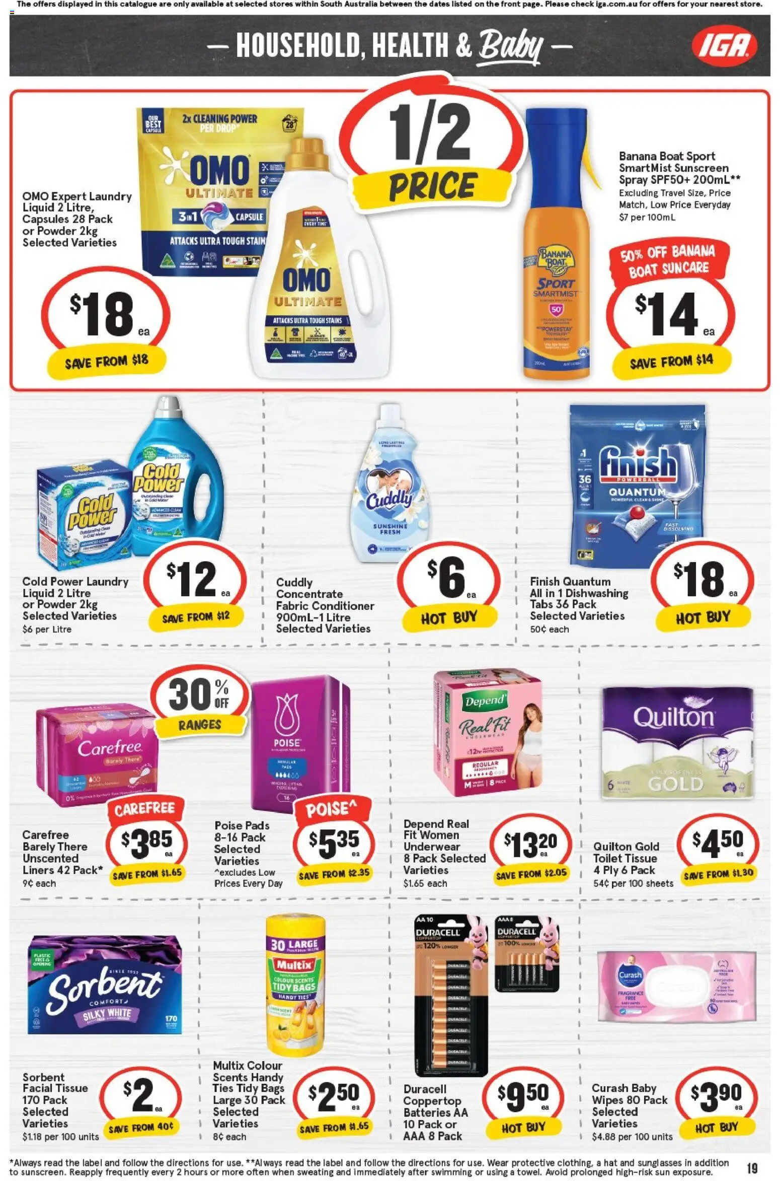 IGA catalogue - valid from 29.10.2025 | Page: 15 | Products: Powder, Conditioner, Hat, Laundry