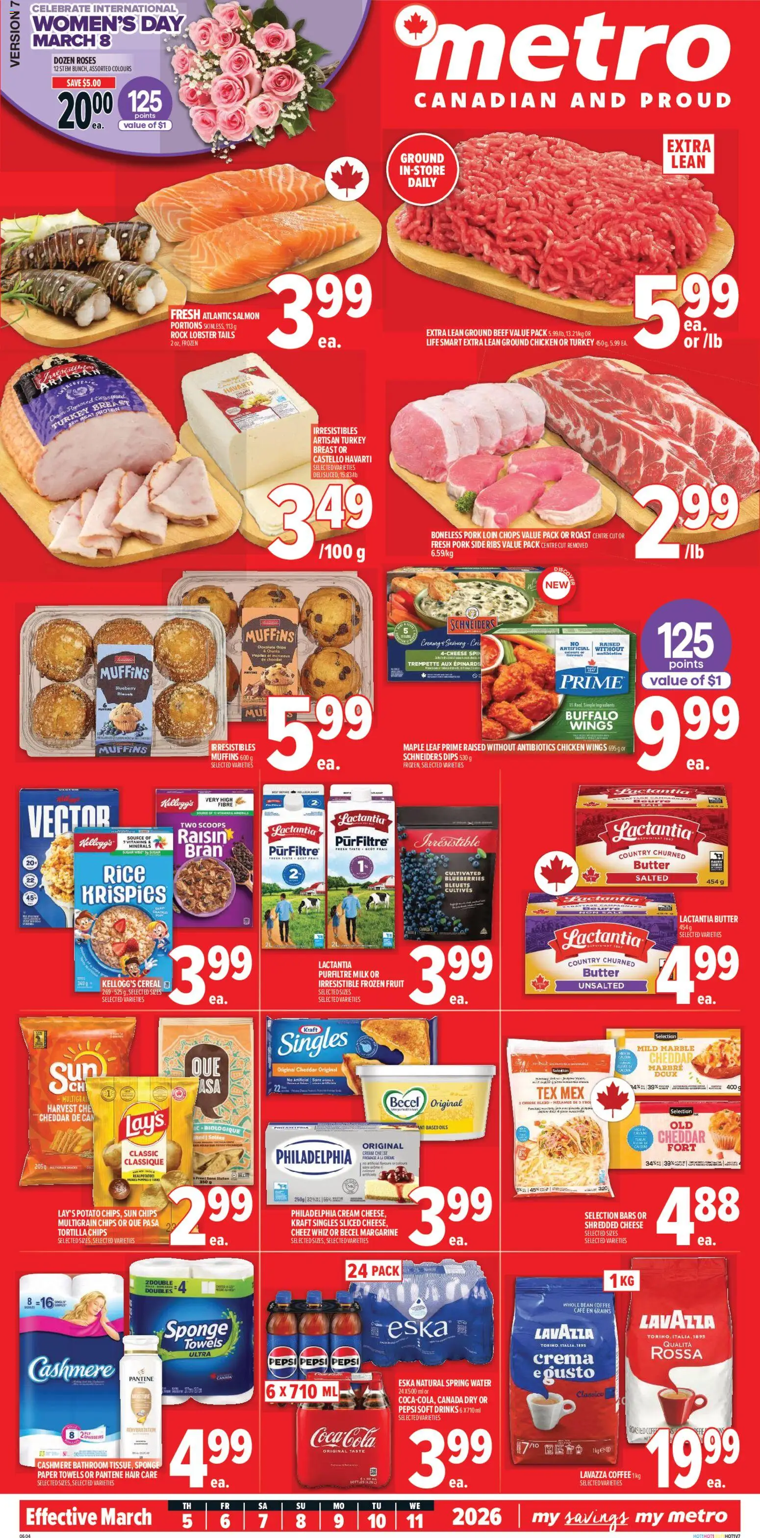 Metro flyer valid from 05.03.2026 | Page: 2 | Products: Chips, Chicken wings, Coffee, Pork