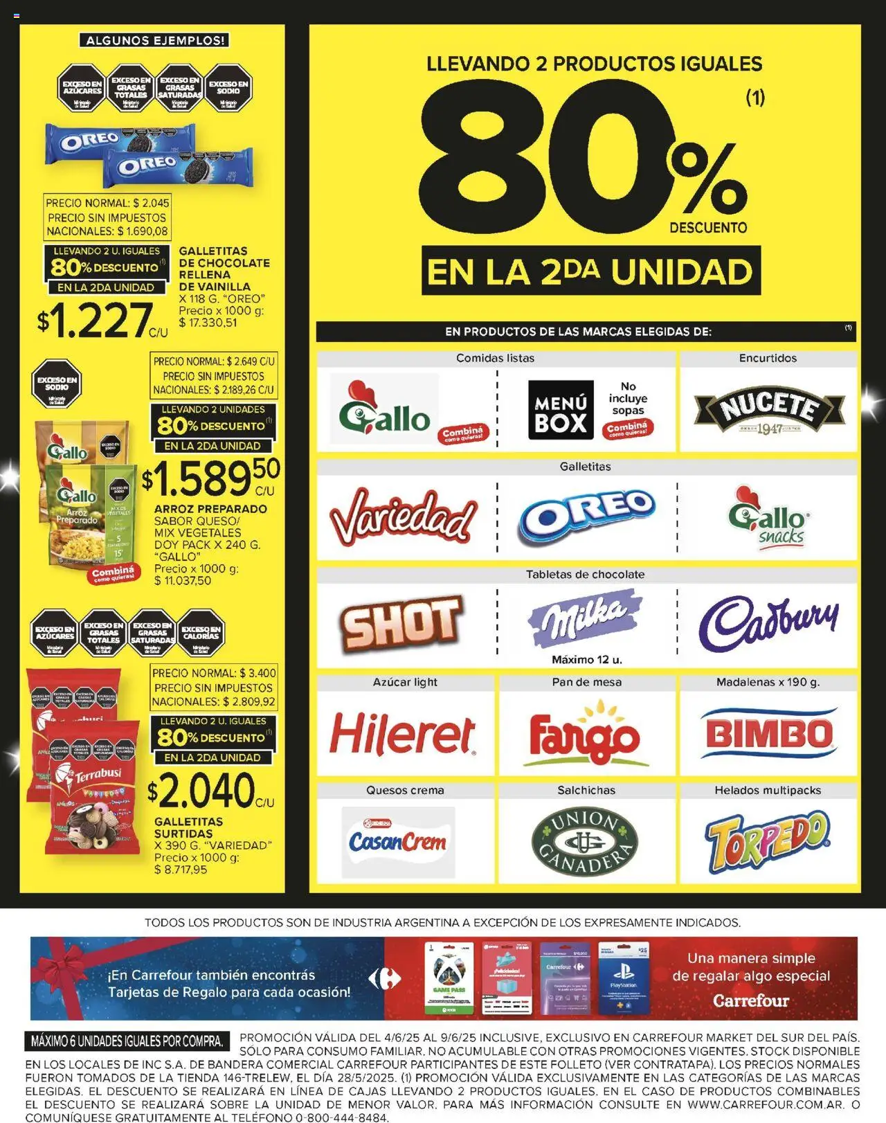 Carrefour Market catálogo - Chubut │ válido desde el 04.06.2025 | Página: 4 | Productos: Teléfono, Mesa, Azucar, Arroz