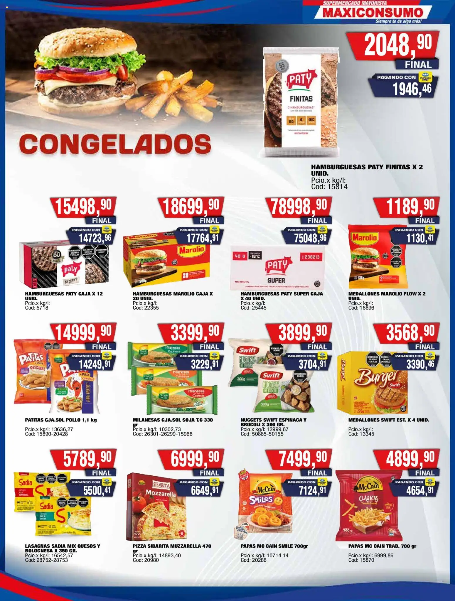 Maxiconsumo ofertas │ válido desde el 23.03.2026 | Página: 13 | Productos: Pollo, Caja, Muzzarella, Té