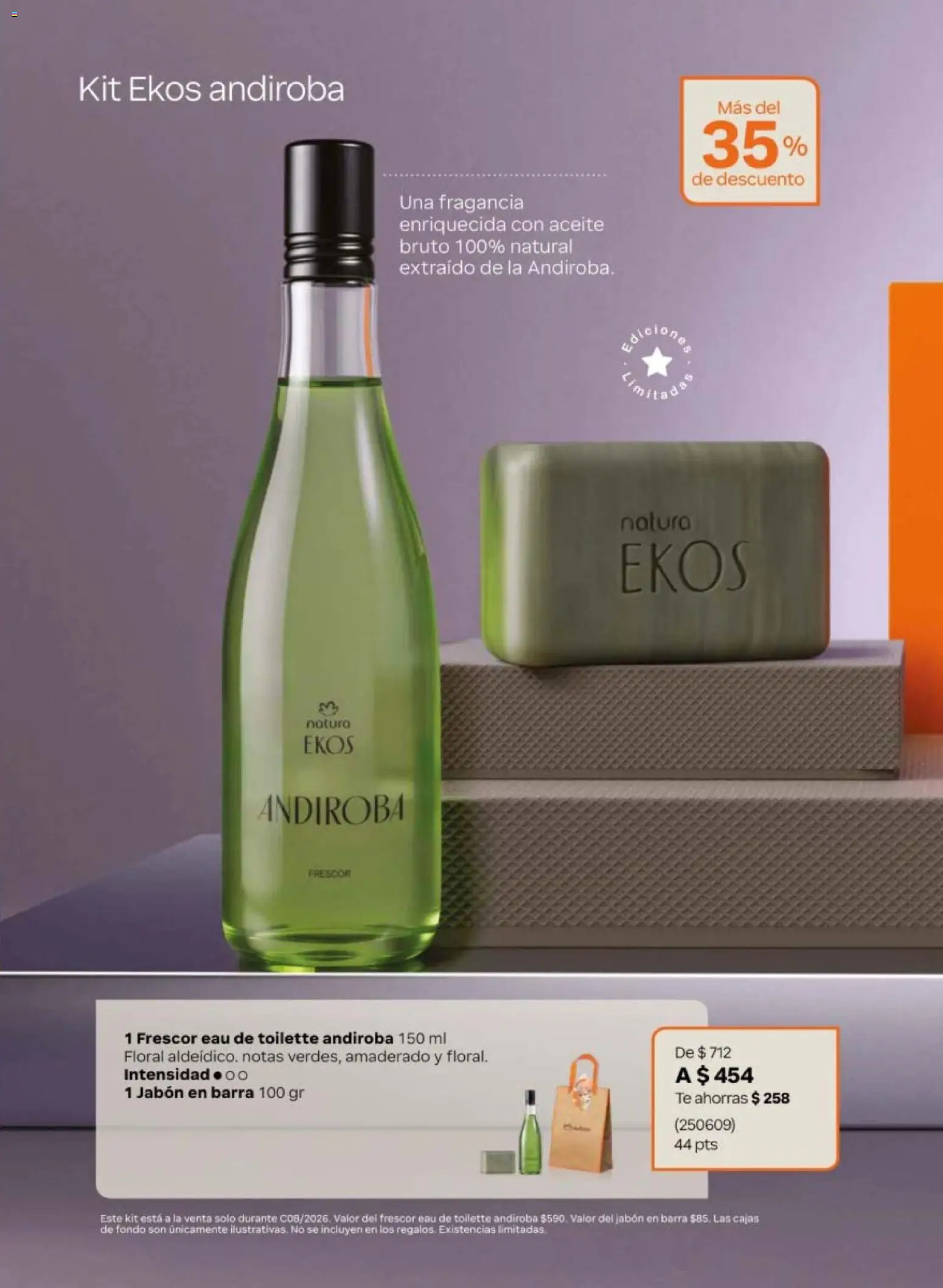 Nuevas ofertas de Natura válidas en toda la República Mexicana desde el 08.05.2026. ¡Encuentra las mejores ofertas en Natura campaña 8 2026! | Página: 27 | Productos: Aceite, Barra, Fragancia, Eau de toilette