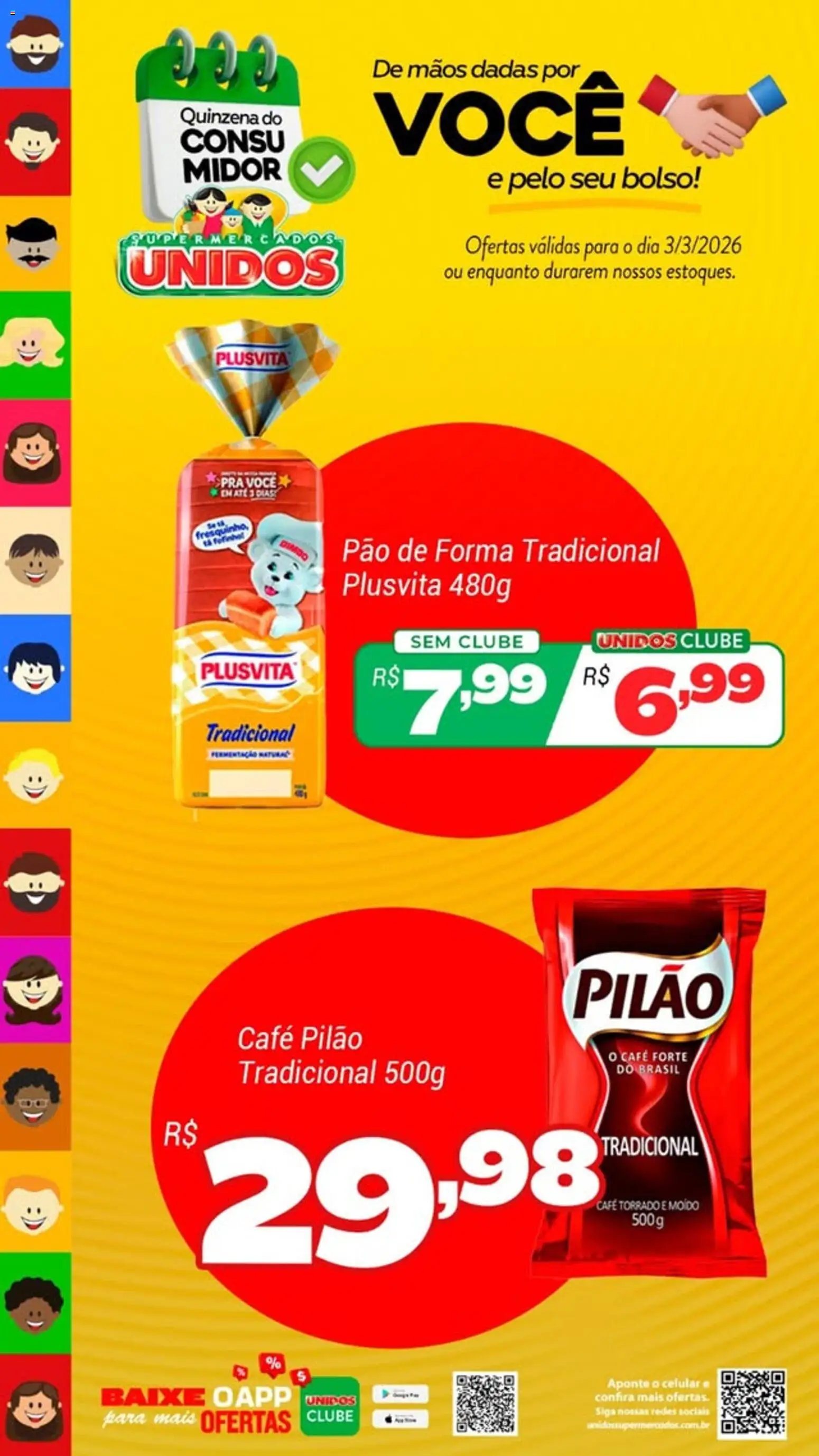Supermercados Unidos Folheto - válido de 03.03.2026 | Página: 2 | Produtos: Celular, Pão, Café, Pão de forma