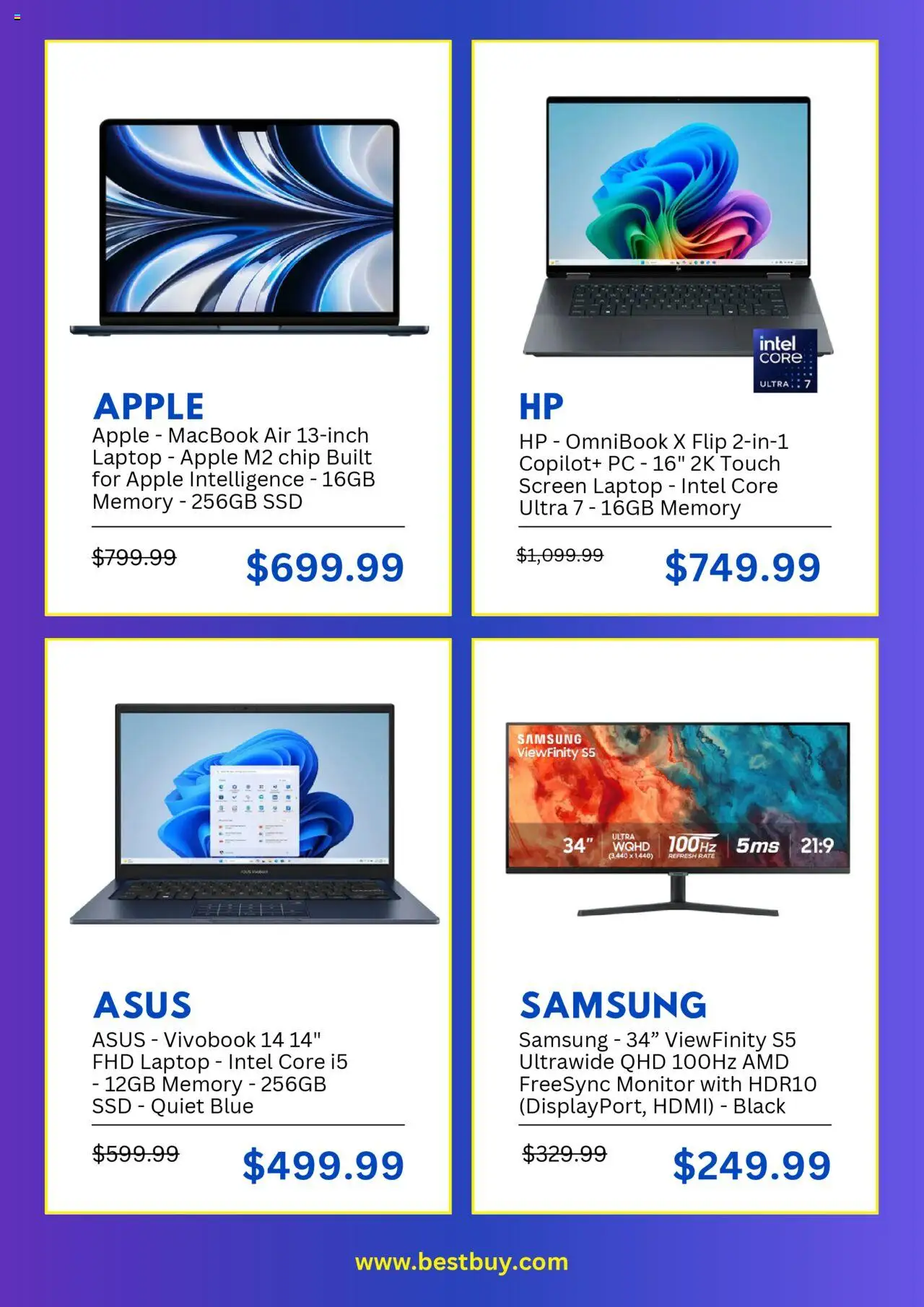Best Buy Weekly Ad - valid from 06.08.2025 | Page: 2 | Products: Monitor, Pc, Laptop, SSD