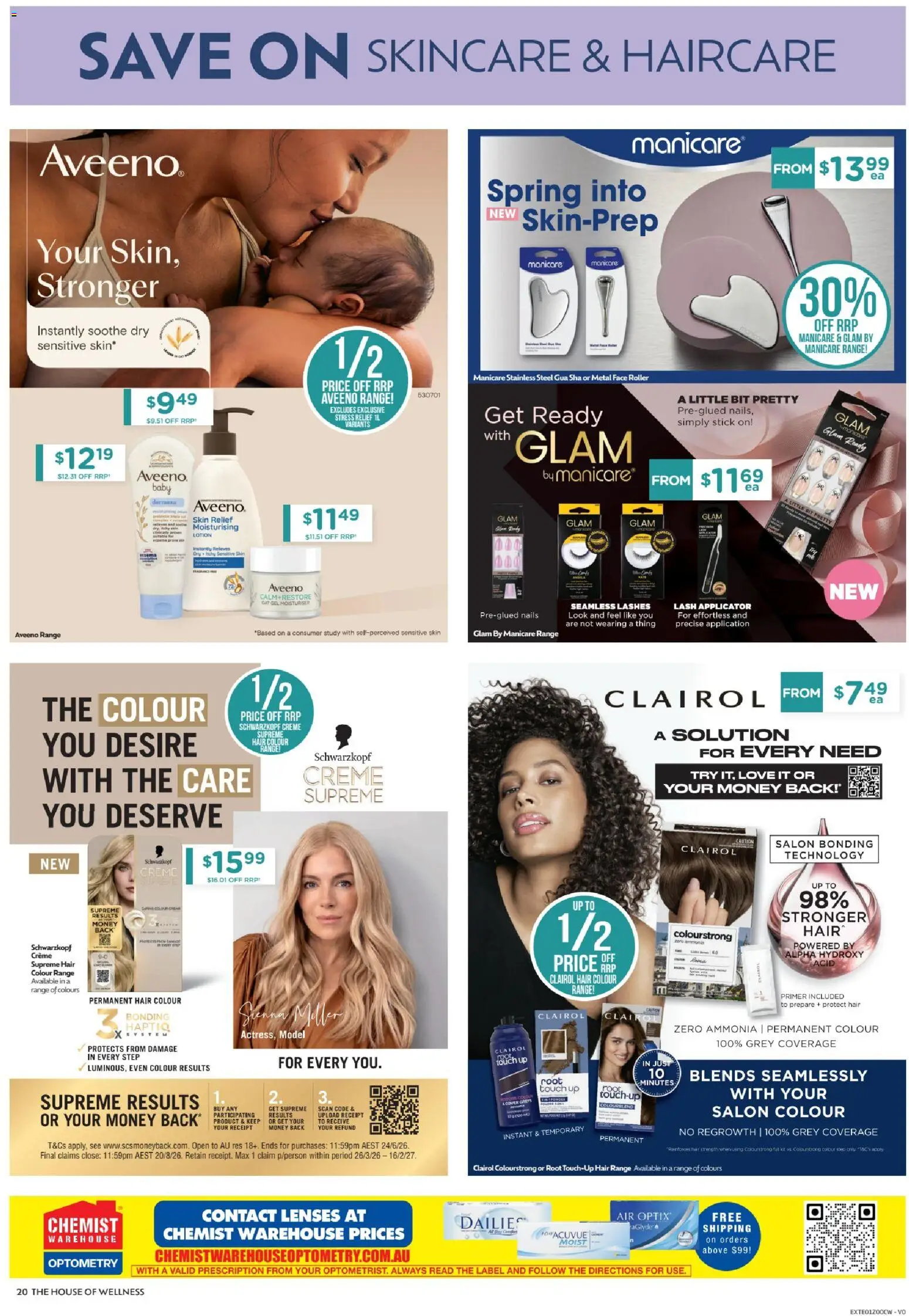 Chemist Warehouse catalogue - valid from 09.04.2026 | Page: 20 | Products: Hair colour, Lotion, Moisturiser, Sensitive skin