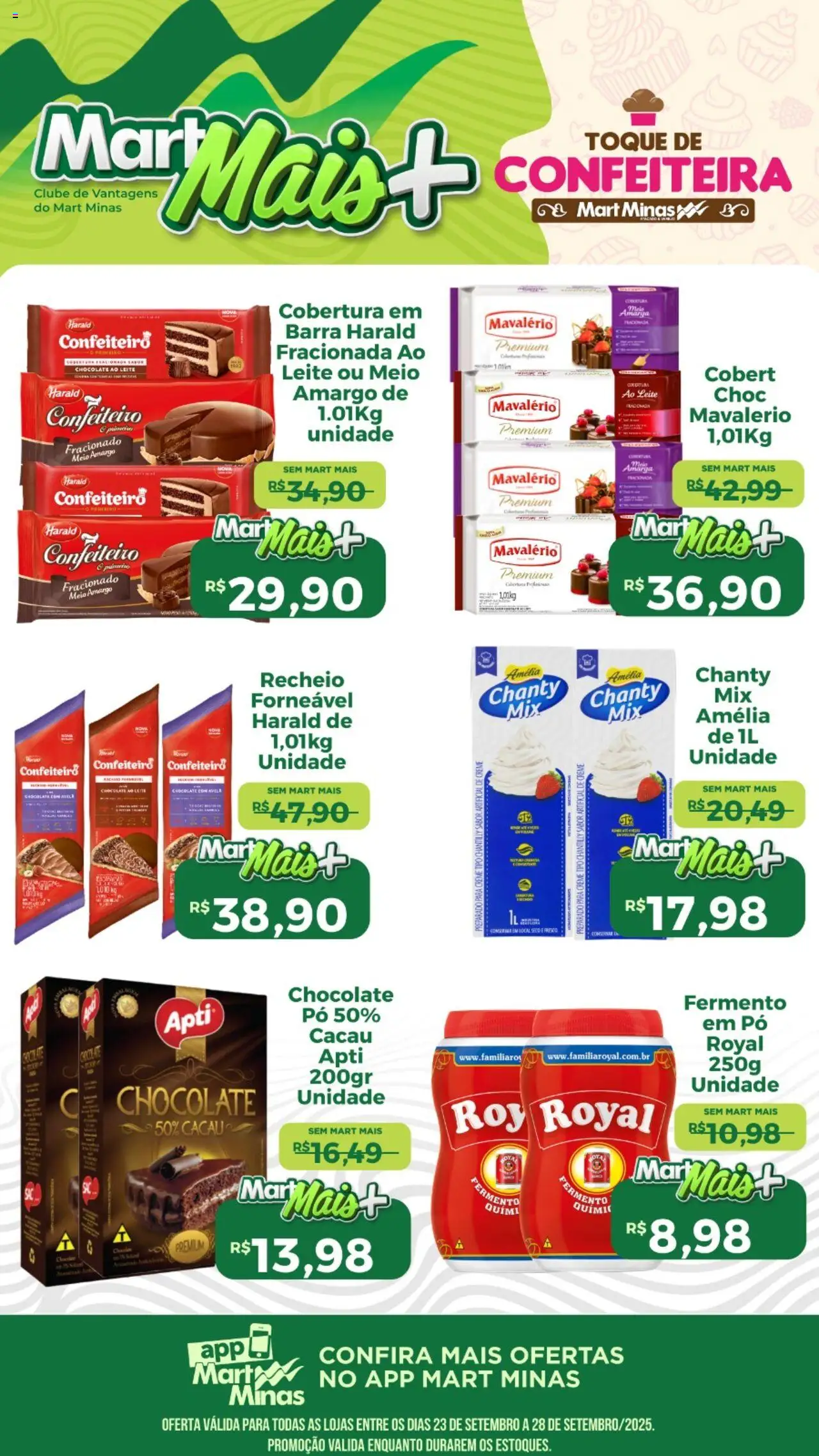 Mart Minas Folheto - válido de 23.09.2025 | Página: 2 | Produtos: Leite, Chocolate, Creme, Avelã