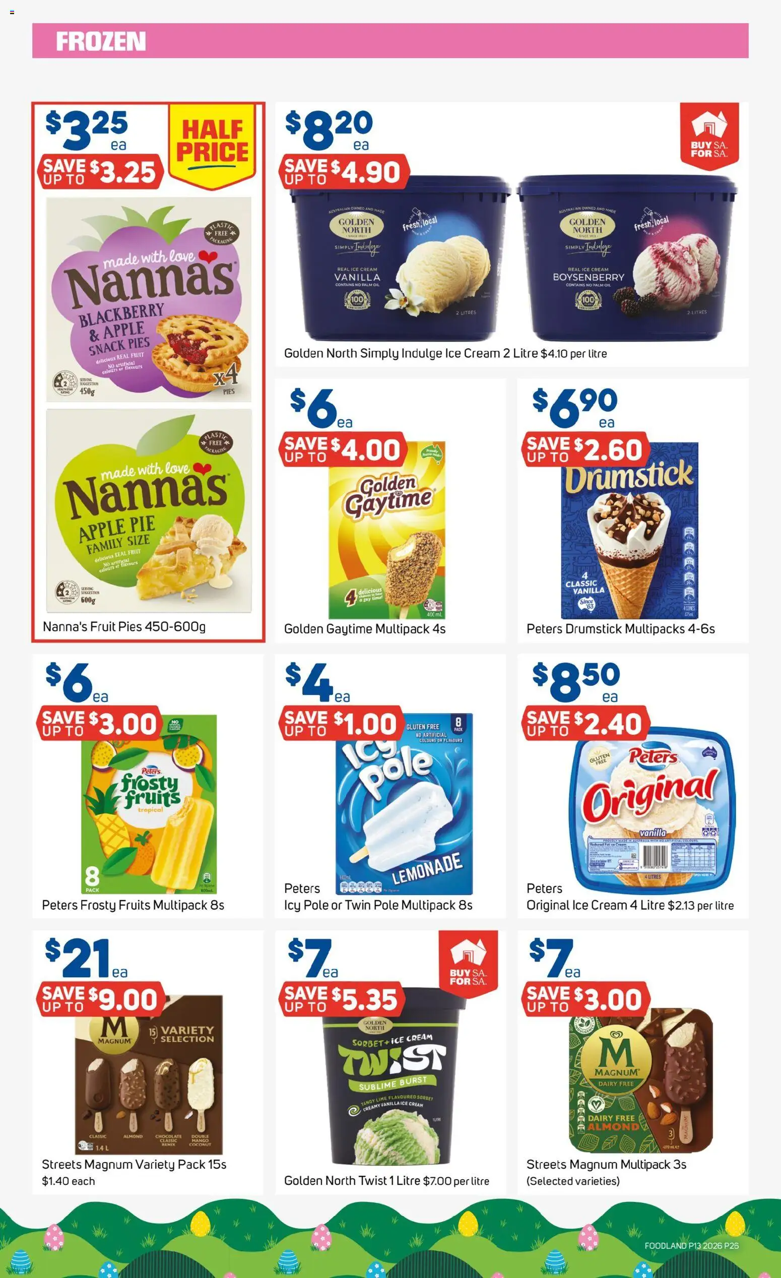 Foodland catalogue - valid from 25.03.2026 | Page: 26 | Products: Dairy, Cream, Ice cream, Mango