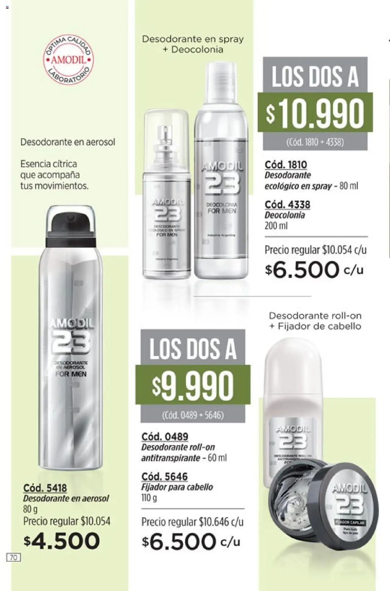 Catálogo Amodil Campaña 12 │ válido desde el 26.06.2025 | Página: 70 | Productos: Fijador, Desodorante, Antitranspirante
