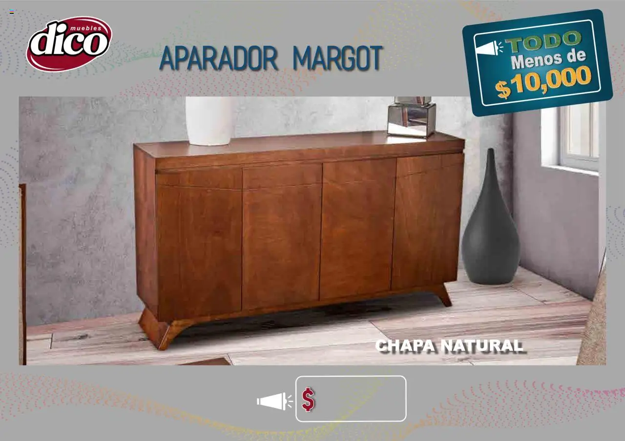 Nuevas ofertas de Muebles Dico válidas en toda la República Mexicana desde el 25.09.2025. ¡Encuentra las mejores ofertas en Muebles Dico - Catálogo TODO menos de 10000! | Página: 26 | Productos: Chapa, Aparador