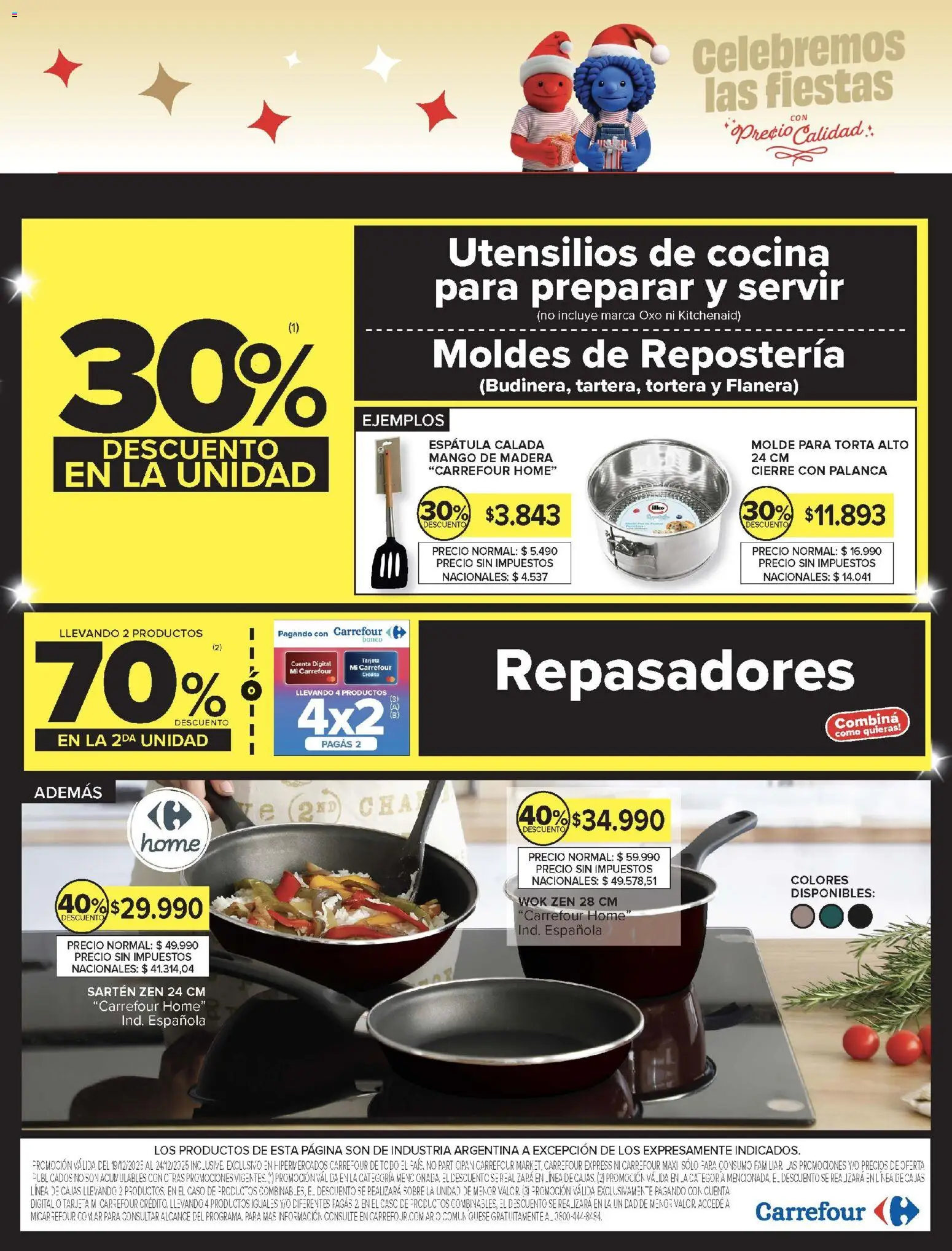 Carrefour ofertas │ válido desde el 19.12.2025 | Página: 7 | Productos: Utensilios de cocina, Cocina, Molde, Zapa