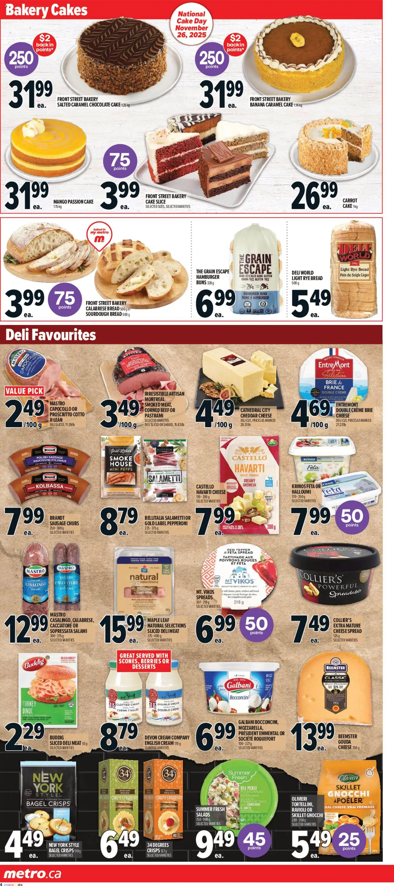 Metro flyer valid from 20.11.2025 | Page: 9 | Products: Carrot, Cream, Salad, Bread