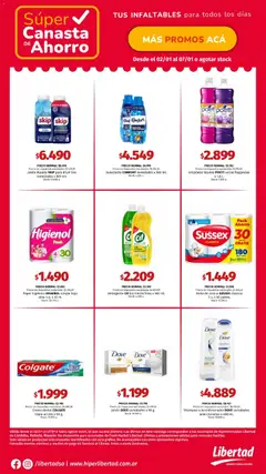 Vista previa Hipermercado Libertad catálogo válido desde el 02.01.2026 | Página: 6 | Productos: Cocina, Shampoo, Detergente, Limpiador