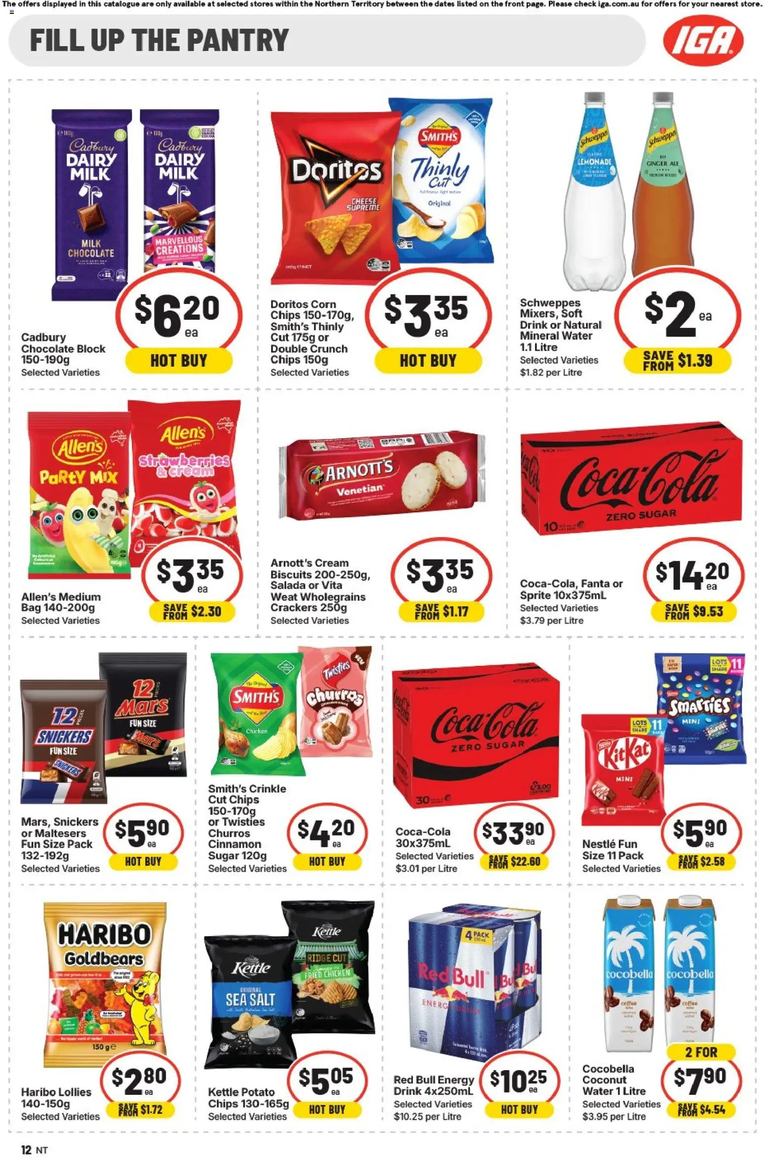 IGA catalogue - valid from 25.02.2026 | Page: 8 | Products: Crackers, Chicken, Lollies, Water