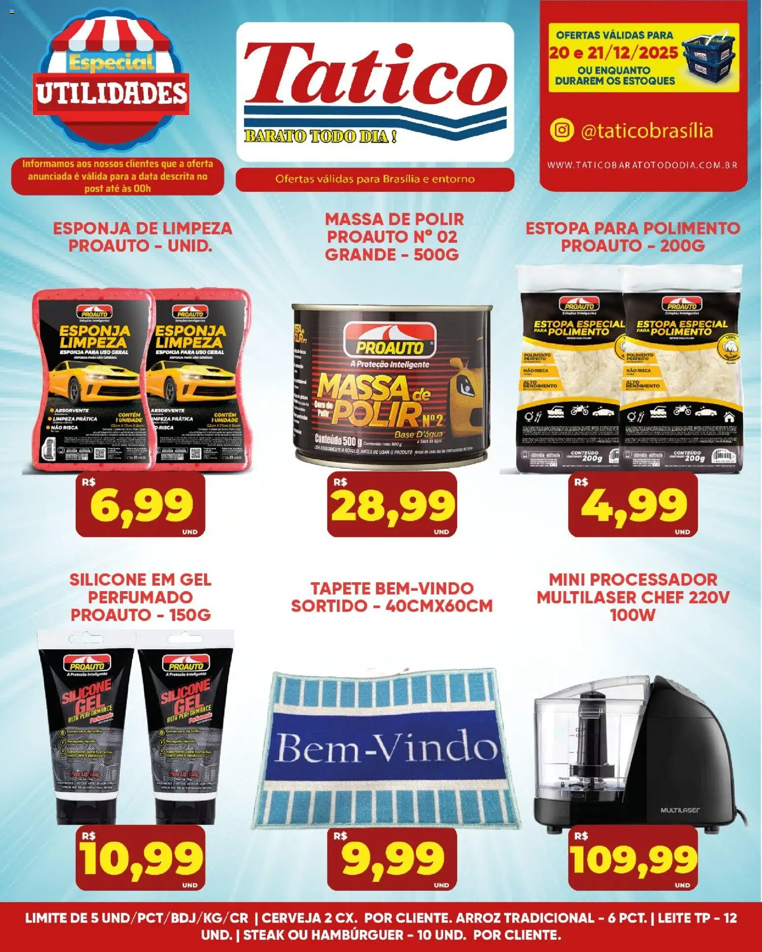 Tatico Folheto - válido de 20.12.2025 | Página: 2 | Produtos: Borracha, Leite, Hambúrguer, Absorvente