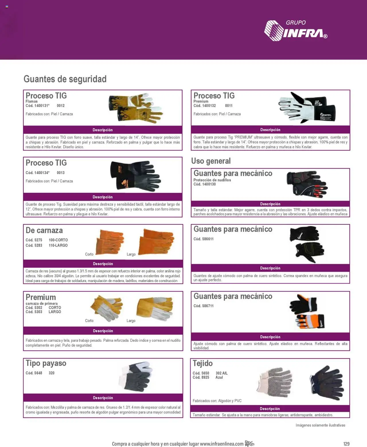 Nuevas ofertas de Infra válidas en toda la República Mexicana desde el 07.01.2025. ¡Encuentra las mejores ofertas en Infra catálogo Protección industrial! | Página: 17 | Productos: Guantes, Res, Algodón, Flexible