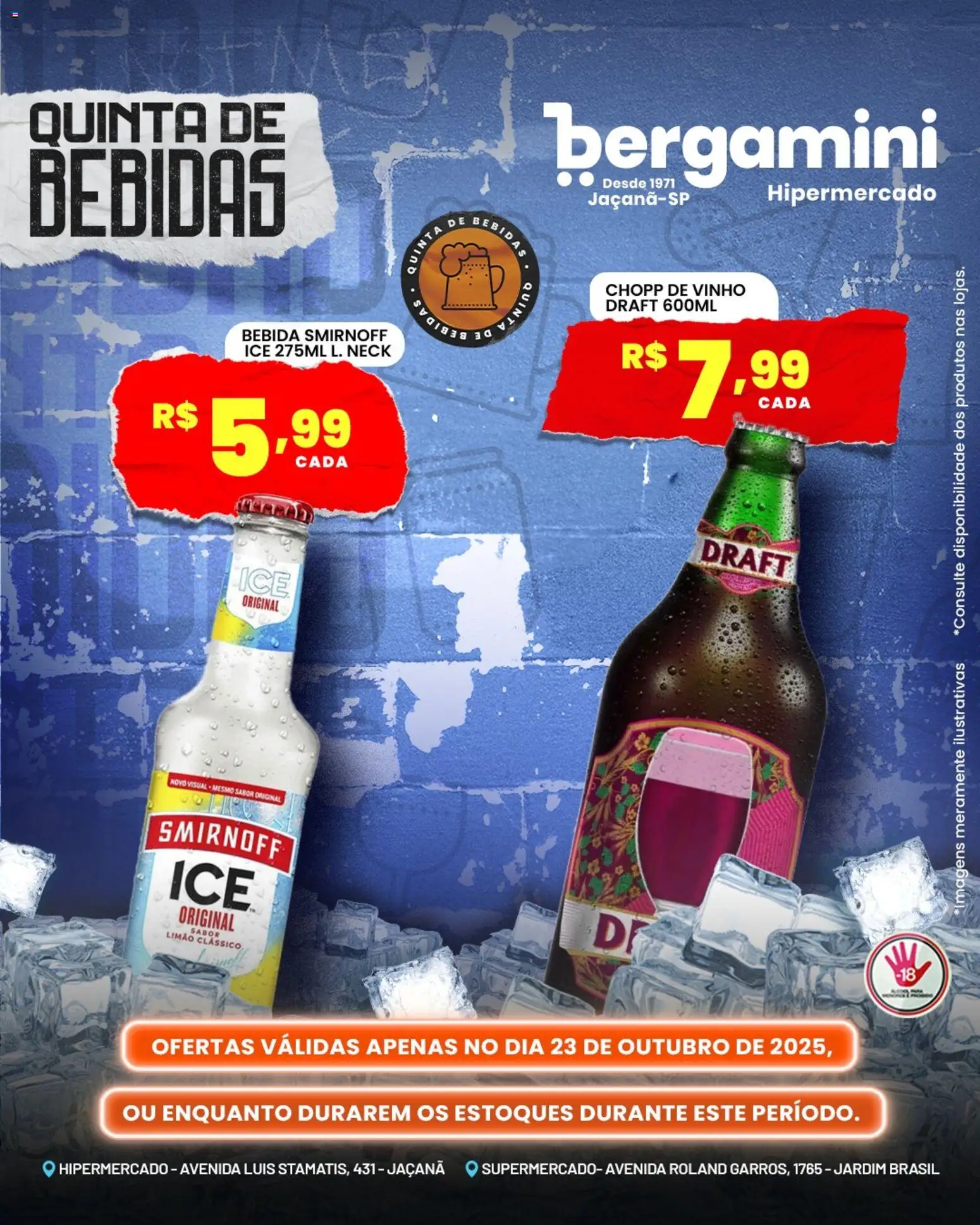 Supermercado Bergamini Folheto - válido de 23.10.2025 | Página: 5 | Produtos: Vinho, Bebida